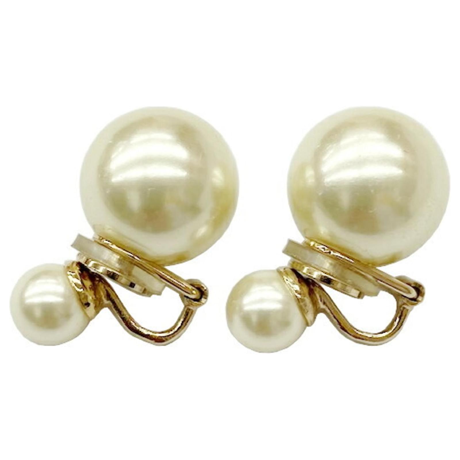 Christian Dior Tribales Tribal Clip Earrings Golden Metal ref