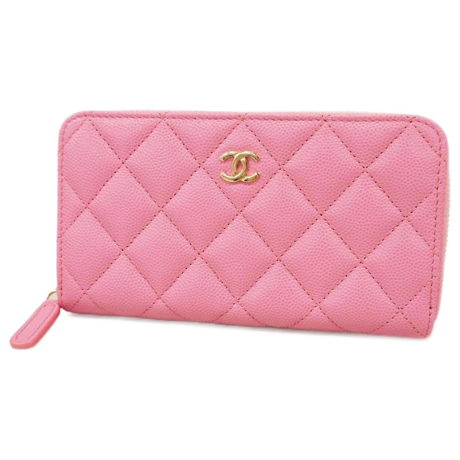 Chanel Pink Caviar Leather Coin Purse Joli Closet