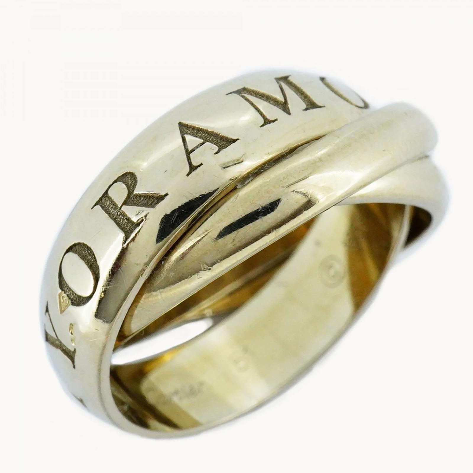 Cartier Trinity Limited Edition K18WG White Gold Band Ring ref