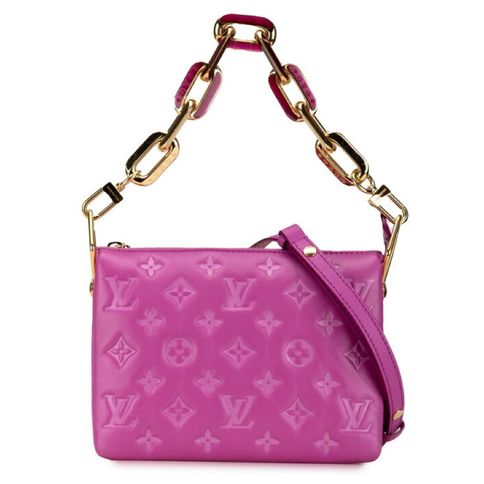 Louis Vuitton Monogram Coussin BB Handbag Pink Patent