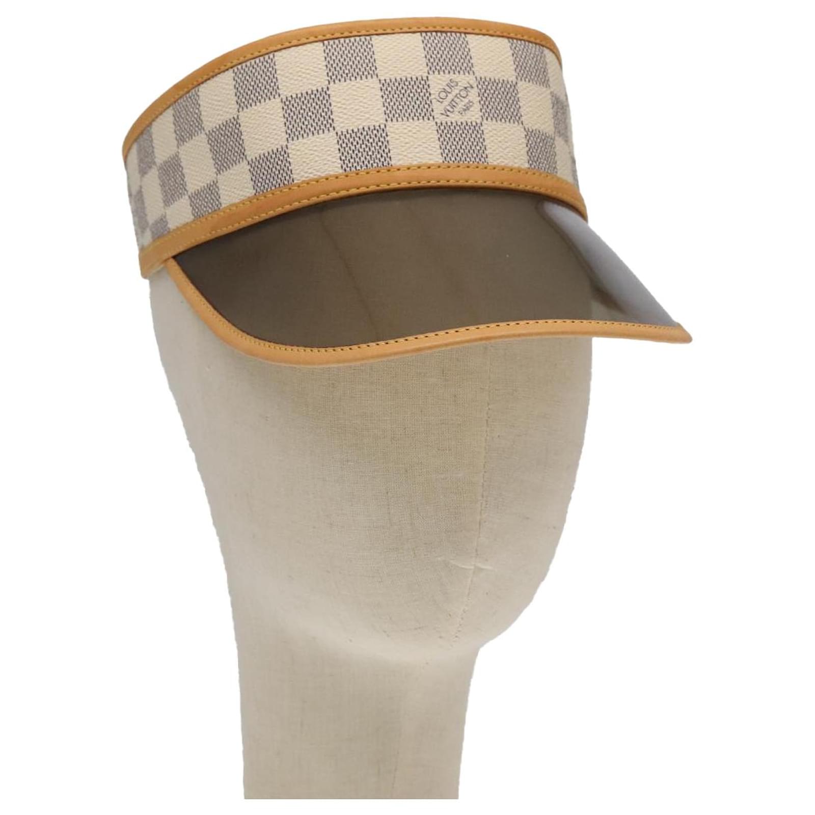 LOUIS VUITTON Damier Azur Sun Visor M72583 LV Auth 92902 ref