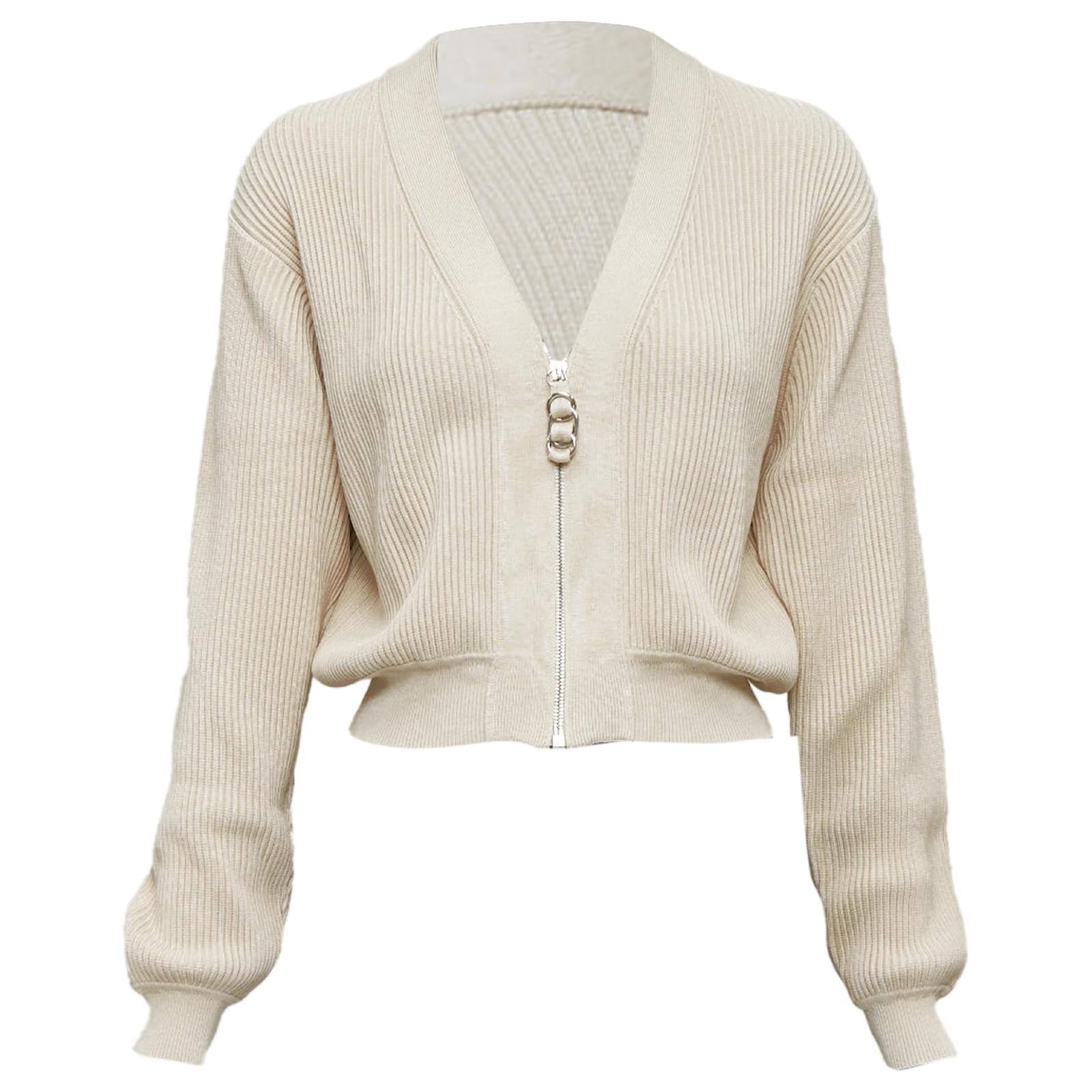 Silk cardigan Hermès Blue size 36 FR in Silk - 44046551