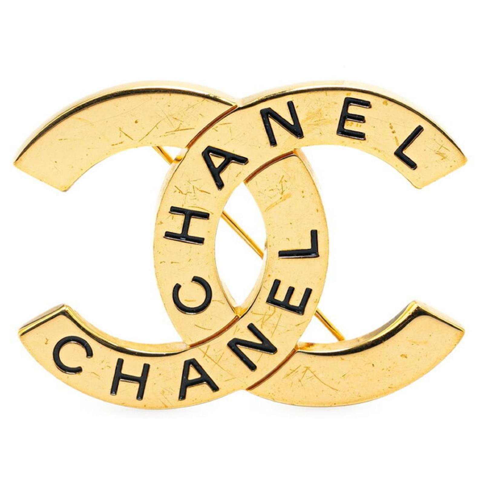 アクセサリー CHANEL Coco Mark Golden Chanel Coco Mark Gold Earrings Golden Metal ref.1514608