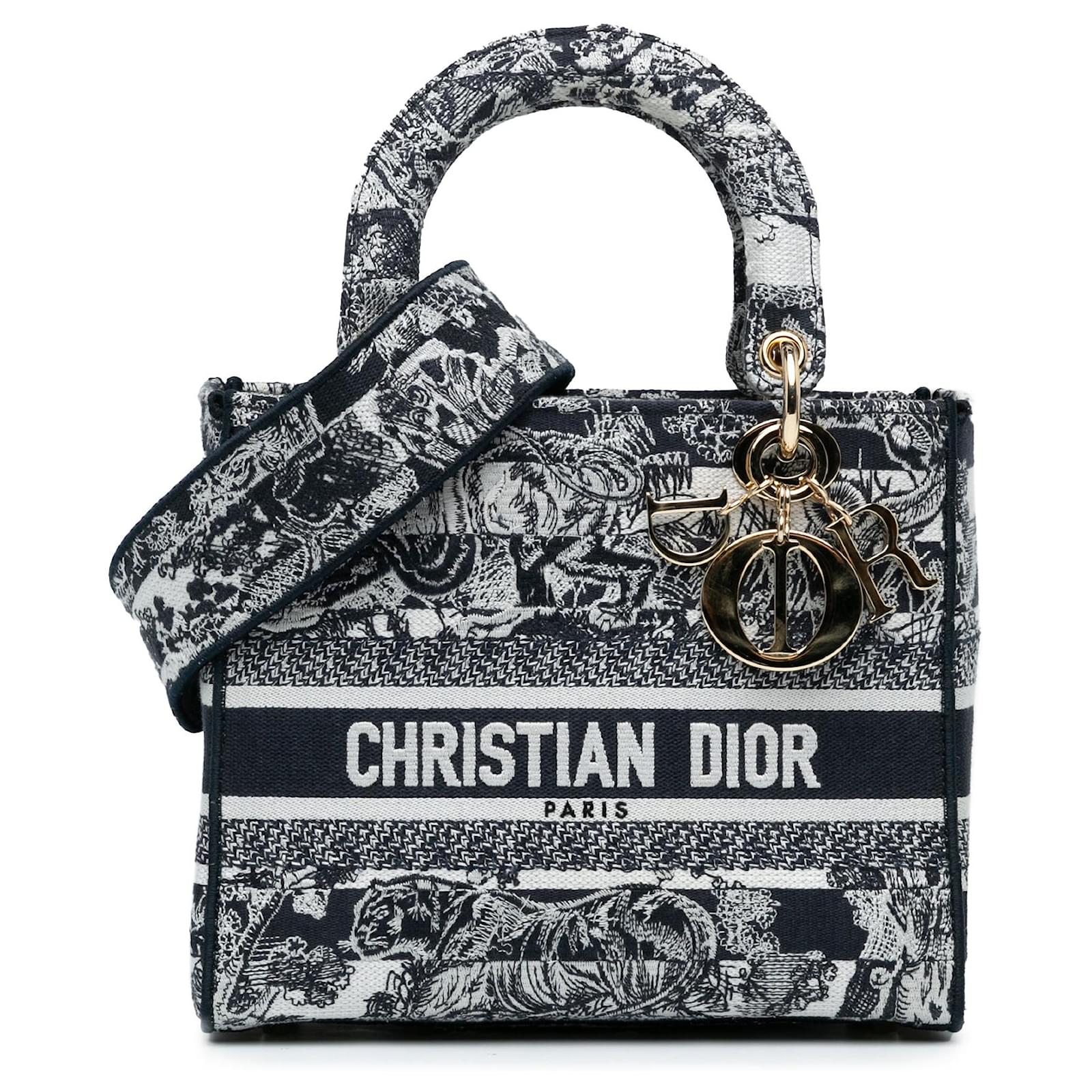 DIOR Handbags Cloth Blue ref.1757138 Joli Closet