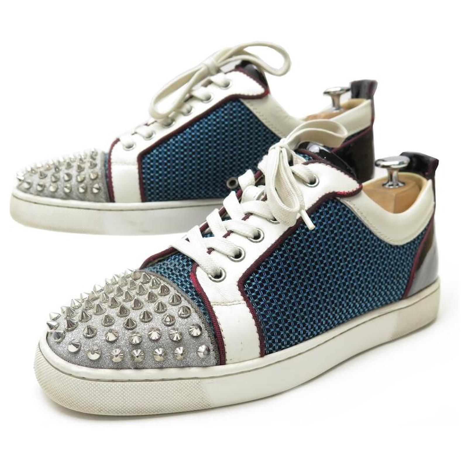 Christian outlets Louboutin Lou spike's orlato flat