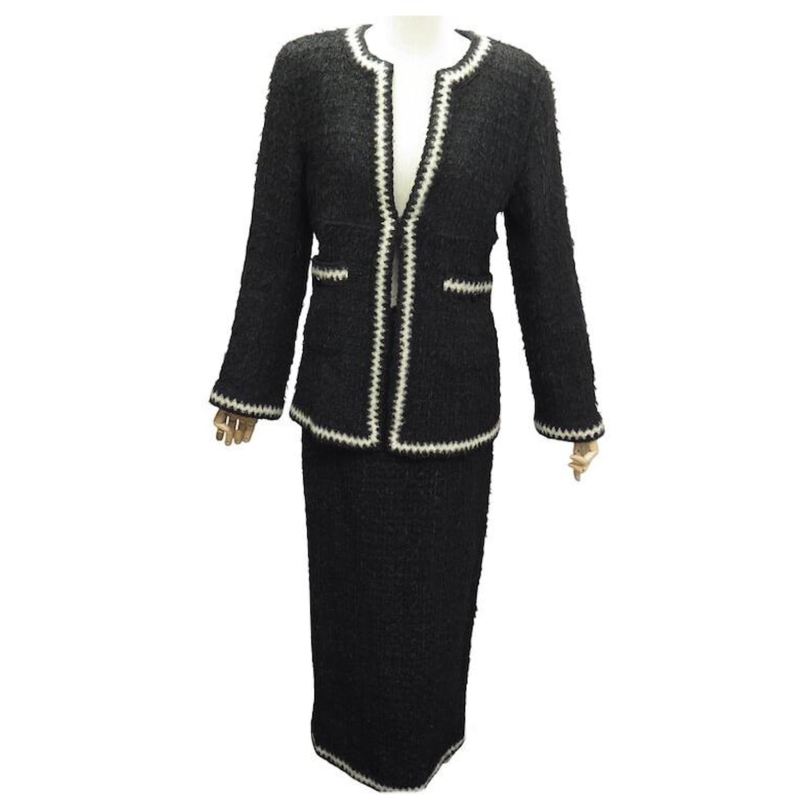 GIACCA CHANEL VINTAGE TAILLEUR GONNA A MATITA P12141V07036 IN