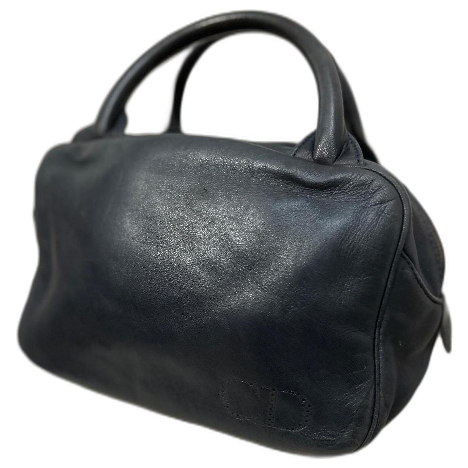 Christian Dior Baby Dior Navy blue Leather ref.1760985 - Joli Closet