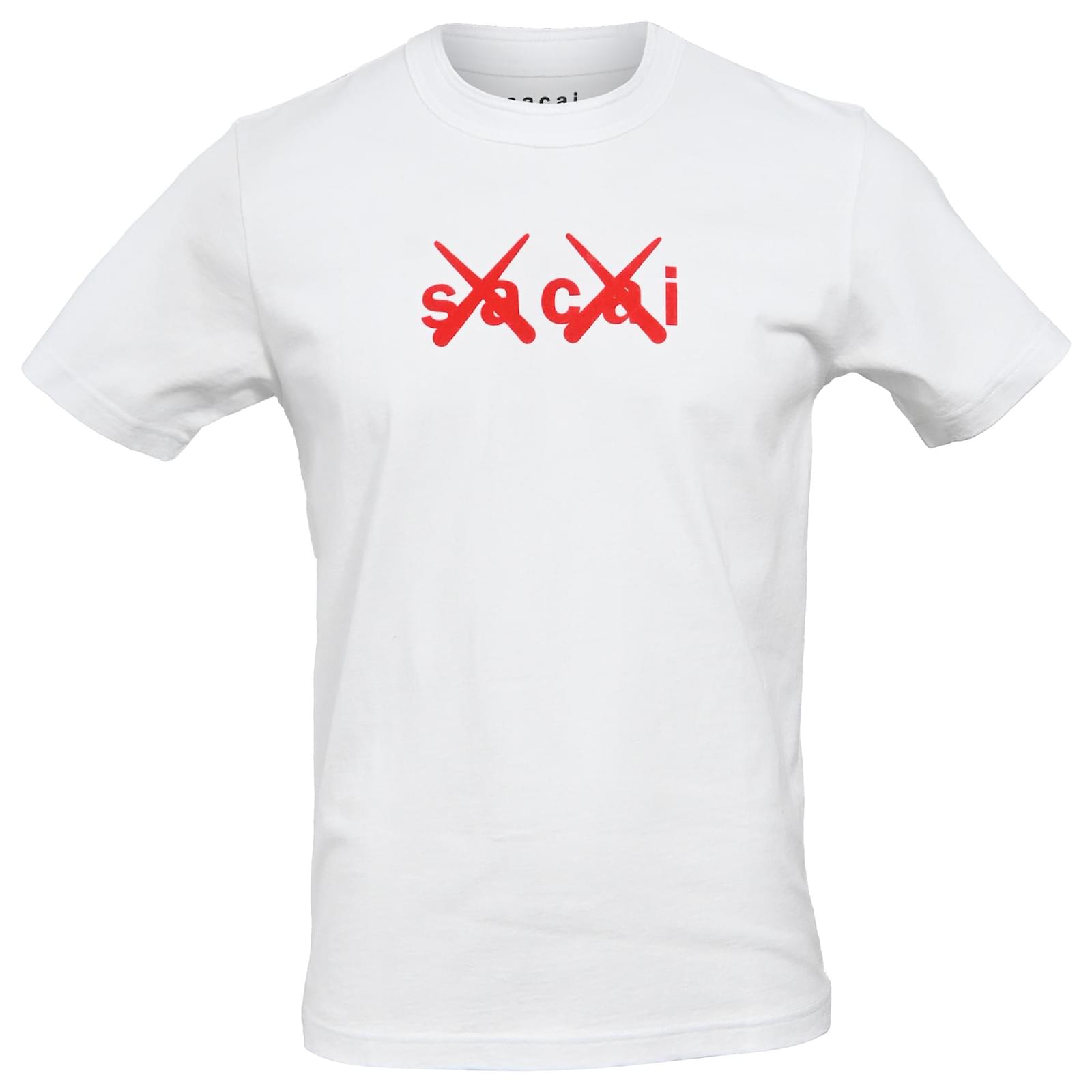 サカイsacai KAWS Flock Print T-shrit White（sacai x KAWS