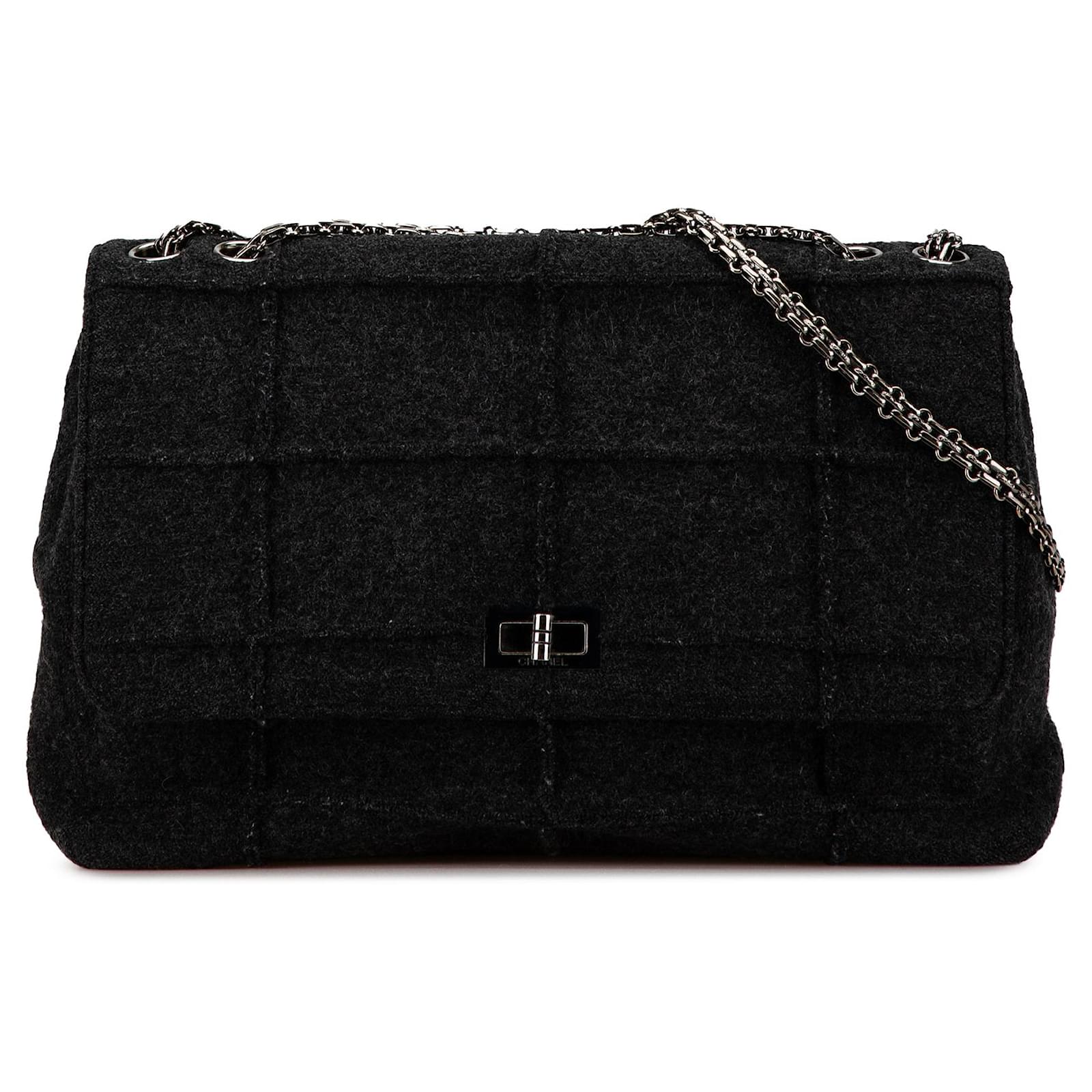Gray Chanel Jumbo Chocolate Bar Wool Identification Mademoiselle