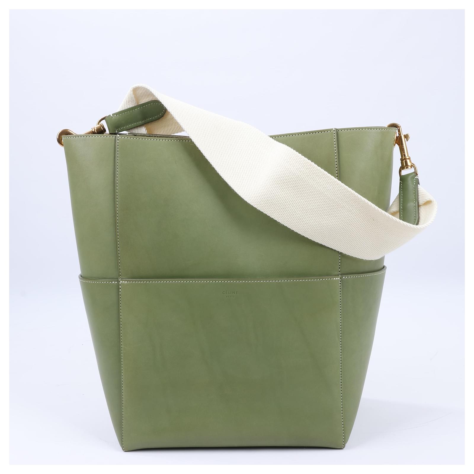 Celine Sangle Shoulderbag Khaki Sac A Main Celine Seau Sangle Pm