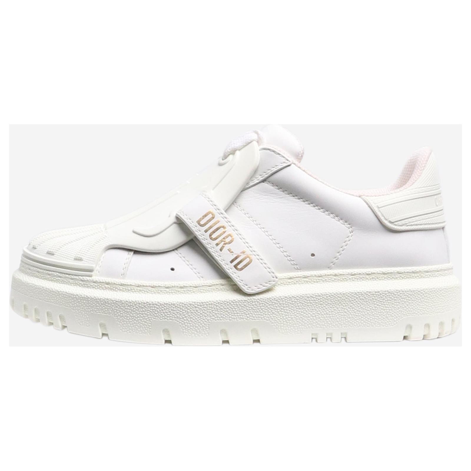 Christian Dior White Dior-ID trainers - size EU 35.5 Leather