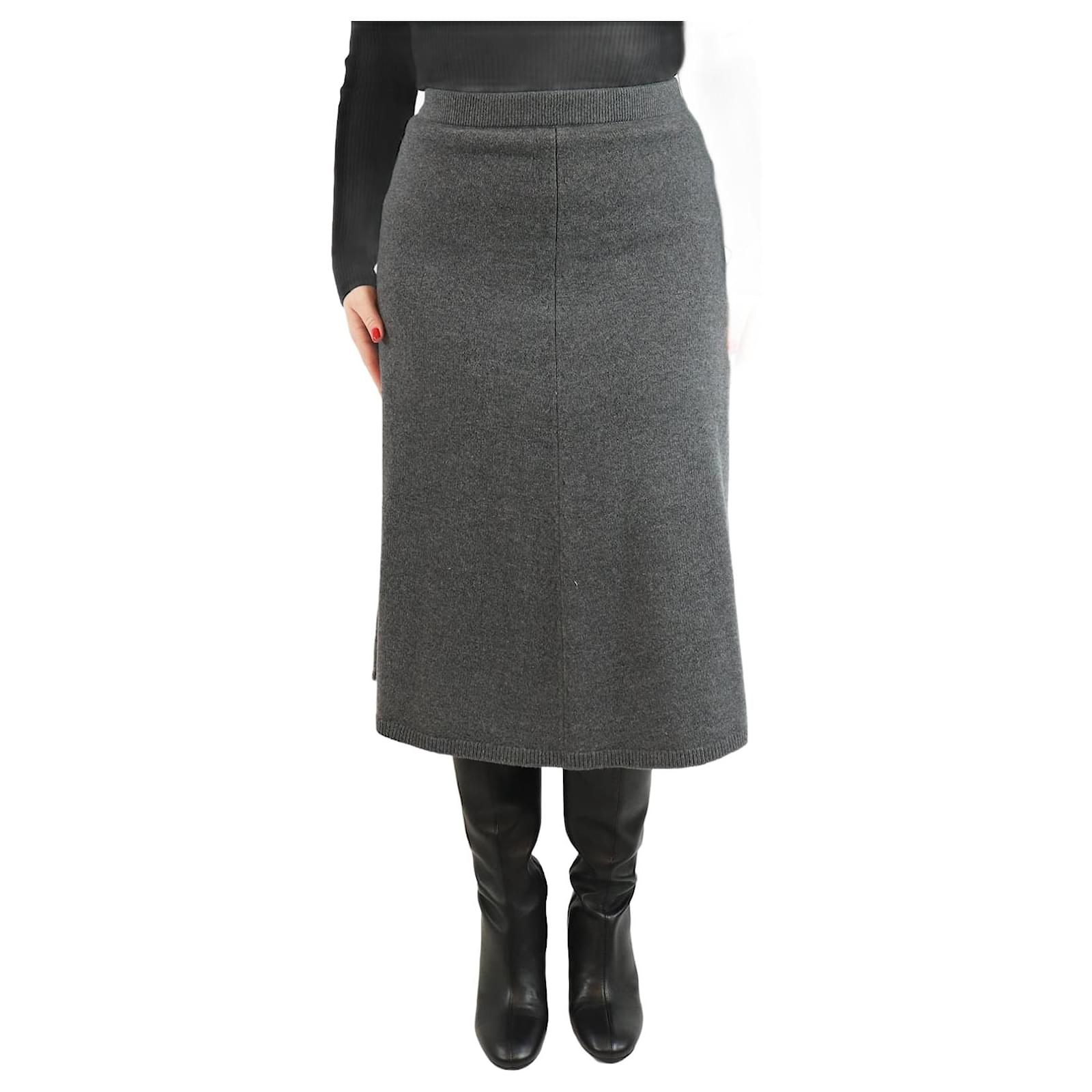 Midi Skirt Grey Pencil Skirt Queen Midi Skirt Wool Skirt 12 Tartan