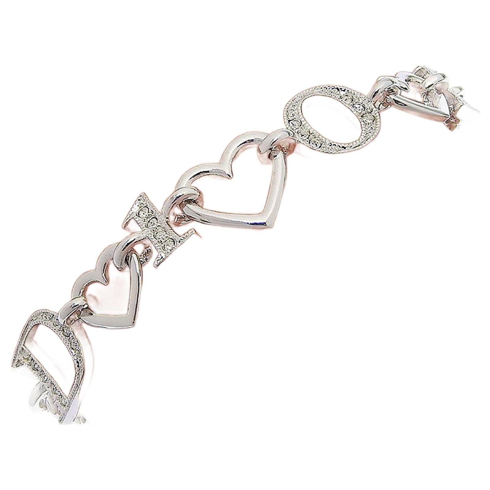Christian Dior Silver Charm Bracelet Silvery Metal ref.1789576 