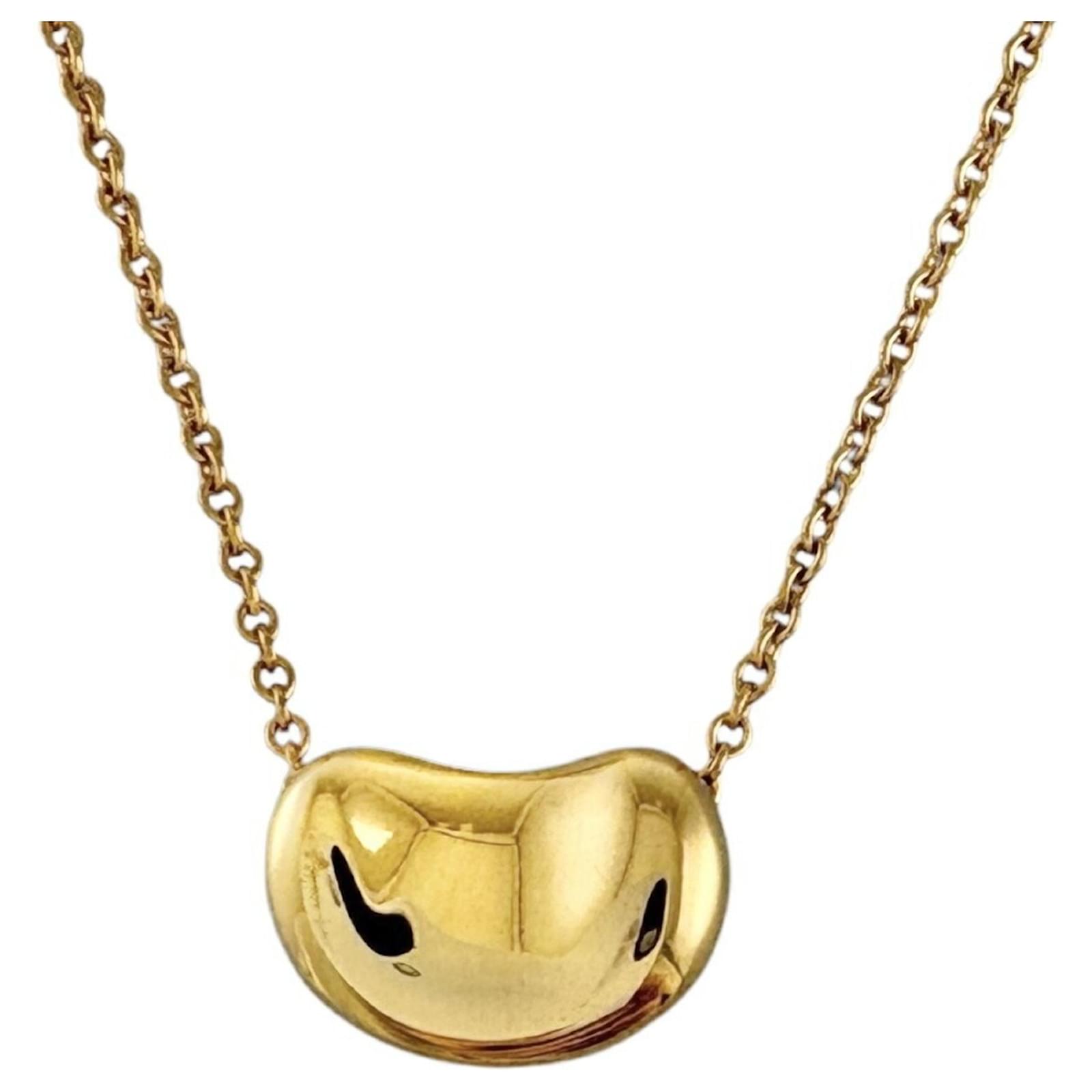 Tiffany Bean Necklace Gold