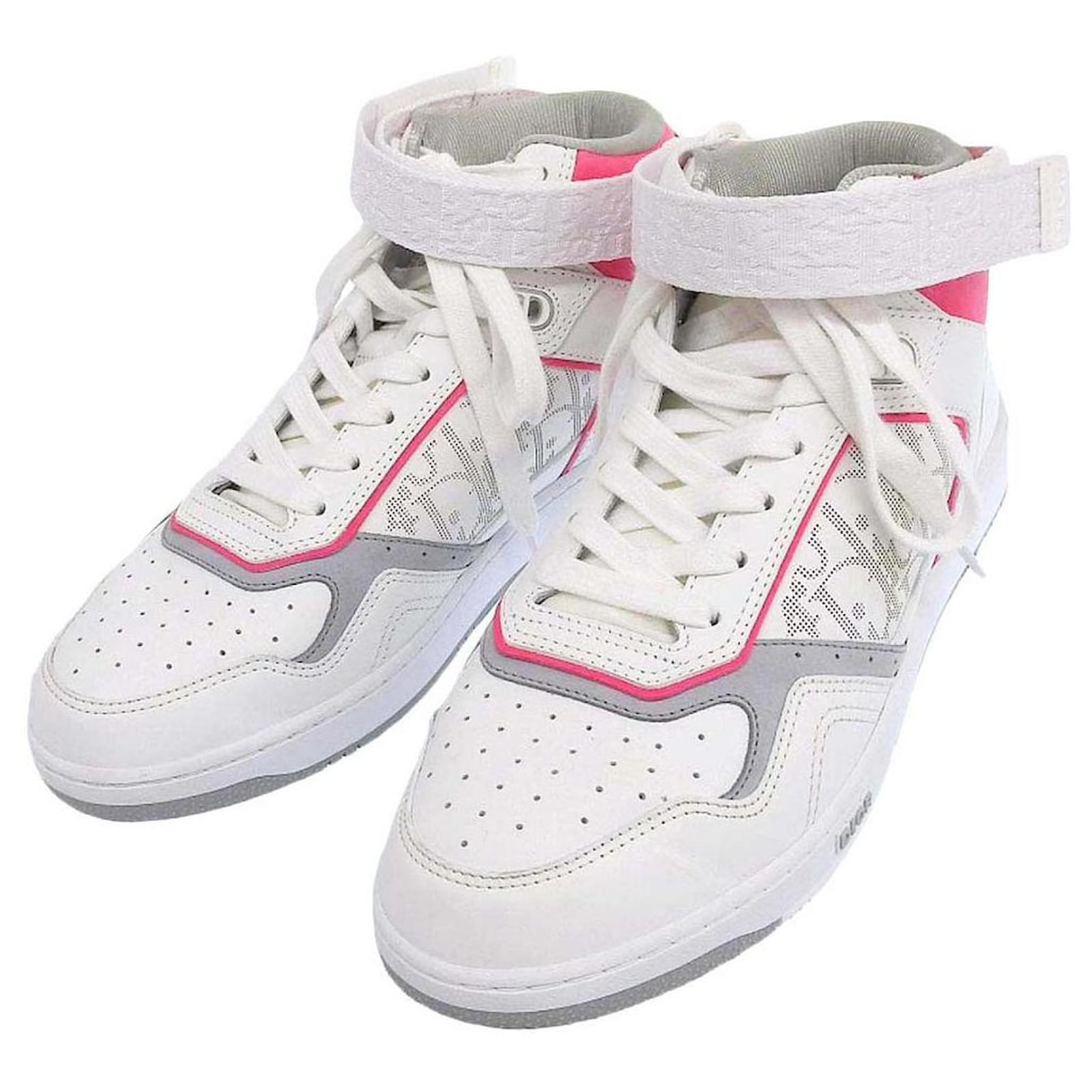 pink dior high top sneakers