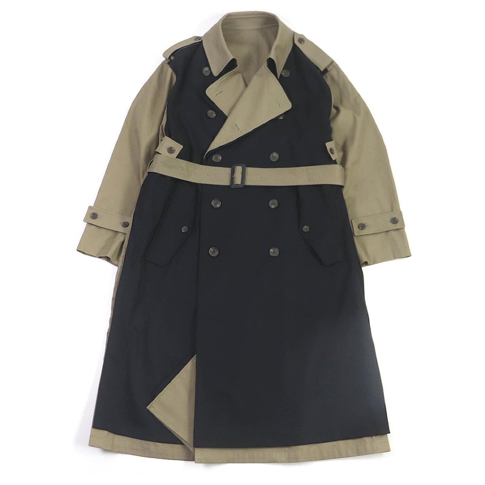 ジャケット・アウター stein DOUBLE LAPELLED TRENCH COAT S stein DOUBLE LAPELLED TRENCH COAT S