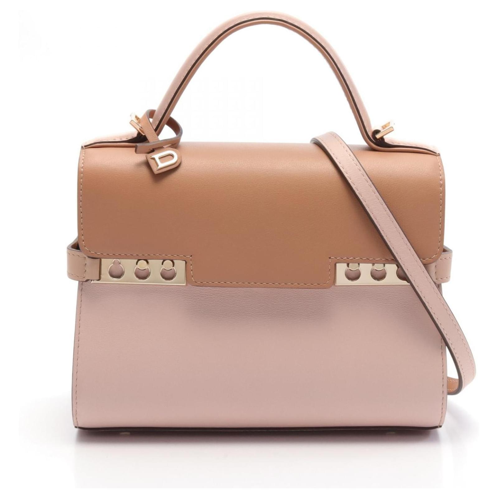 Delvaux Tempete Mini Lederhandtasche Rosa