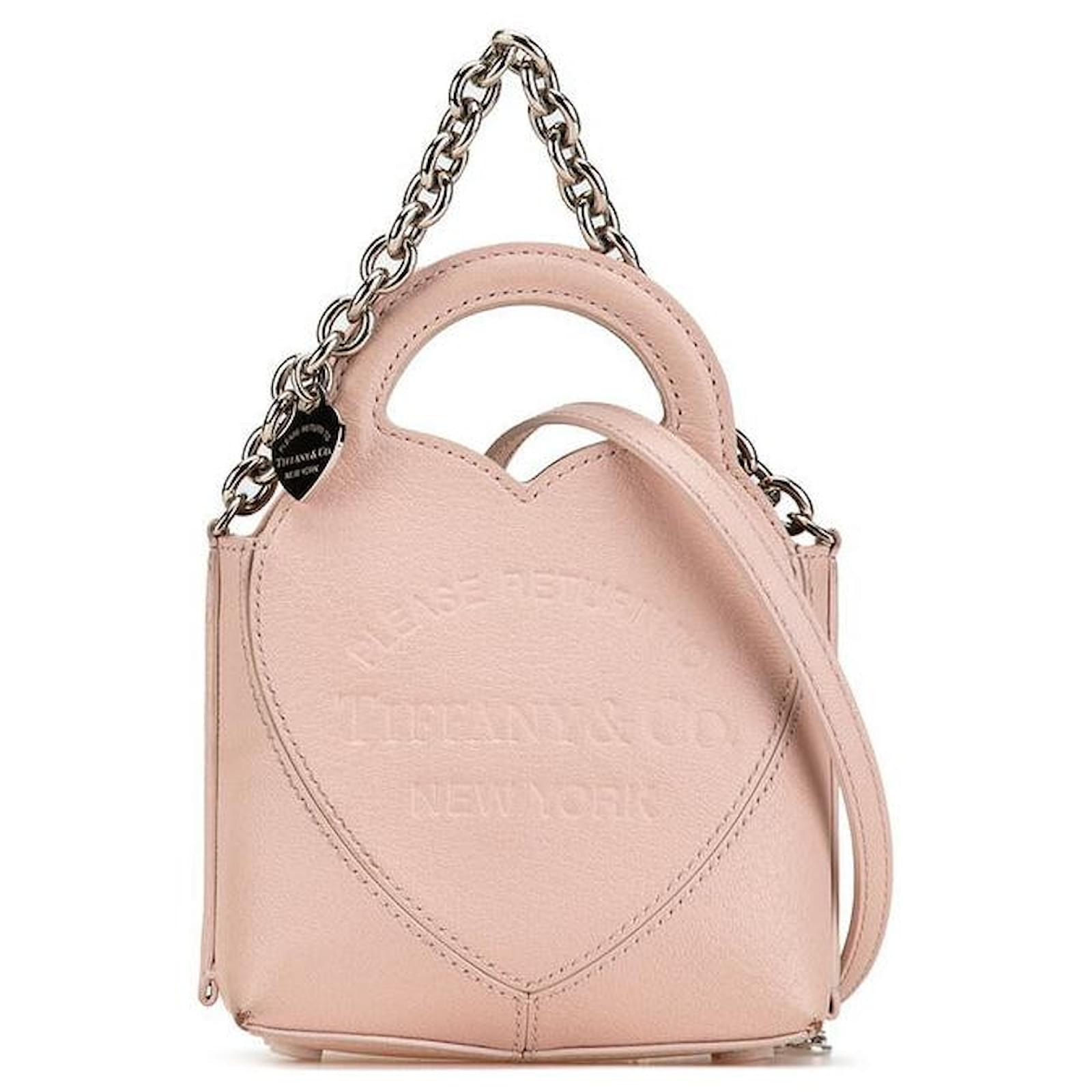 Tiffany & Co. Return to Tiffany Micro Tote Leather 2way Bag Pink