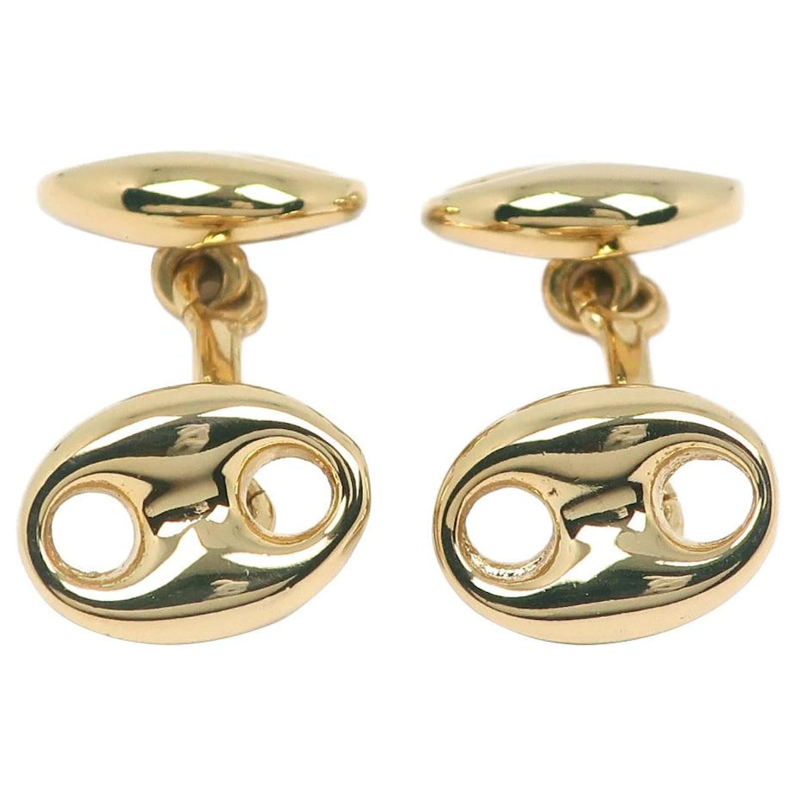 Boutons de manchette logo Burberry en métal doré ref.570741 - Joli Closet