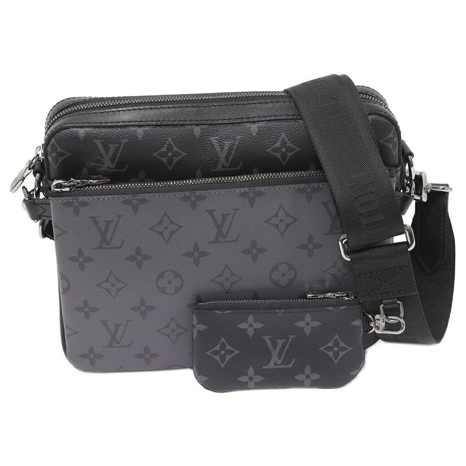 Louis Vuitton Monogram Eclipse Trio Messenger 2way Shoulder Bag