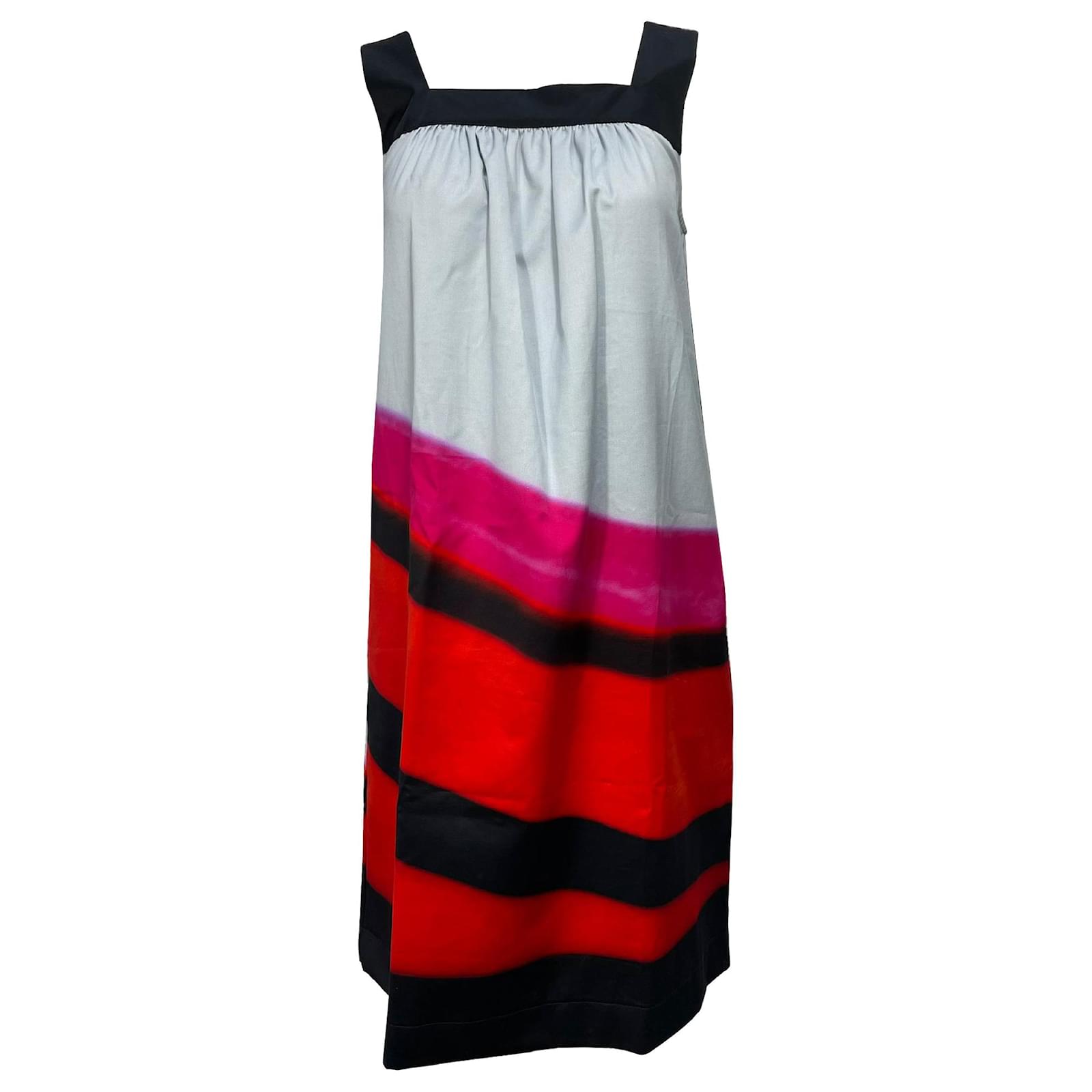 Dries Van Noten x Len Lye Square-Neck Knee-Length Dress in