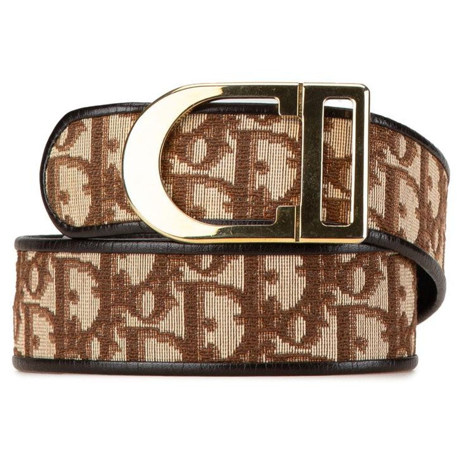 Christian Dior Trotter belt canvas / leather Christian Dior 2003 Trotter canvas belt main image 2