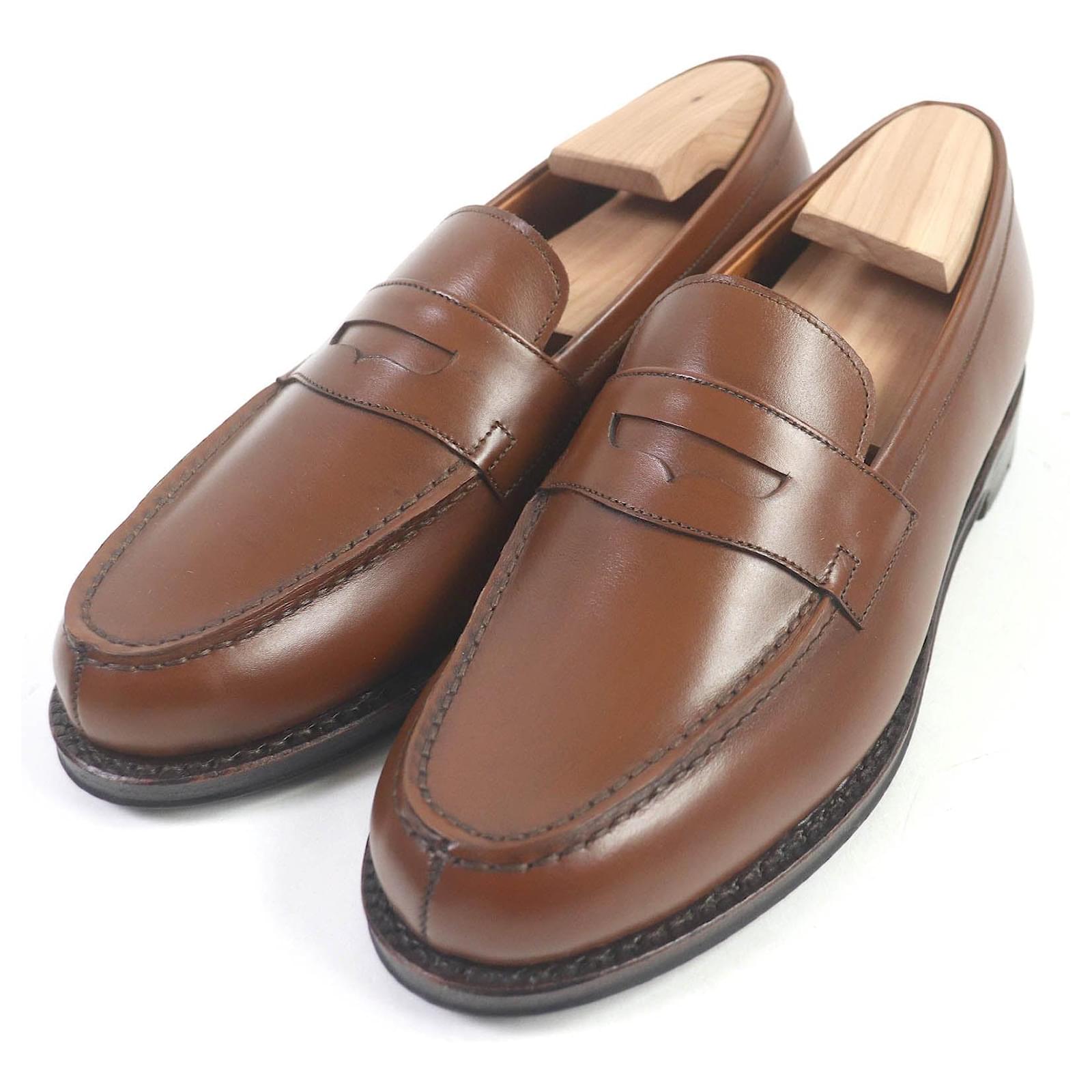Autre Marque JALAN SRIWIJAYA Leather Penny Loafers Brown 38 ref