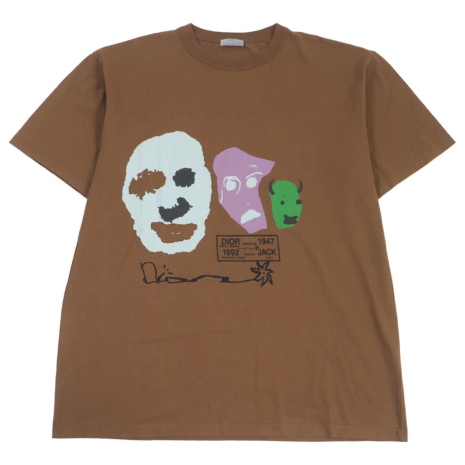 Dior Cactus Jack Travis Scott T-shirt Brown XL ref.1815687