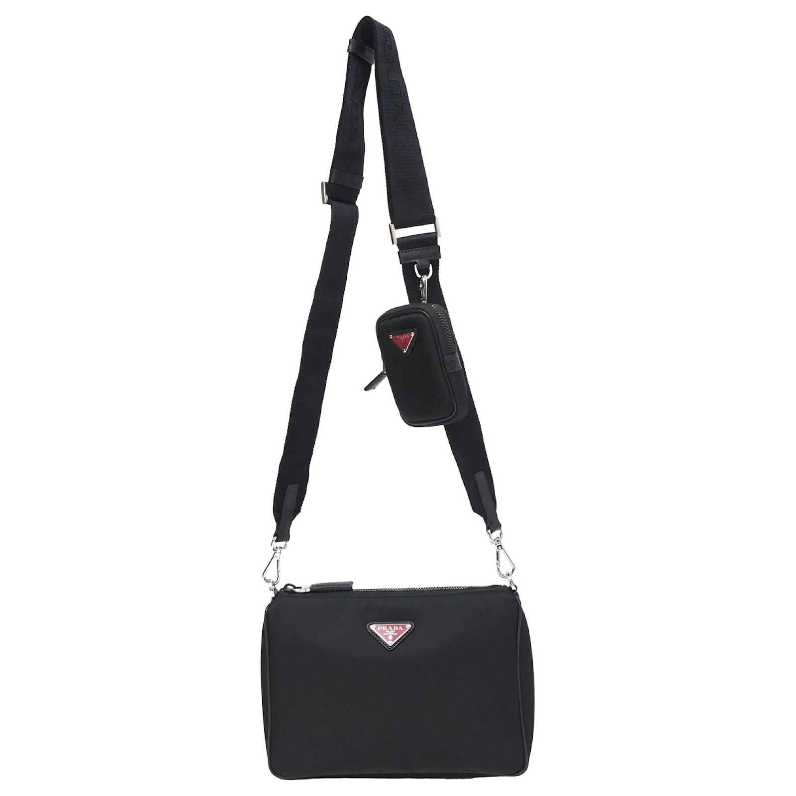 ショルダーバッグ PRADA 2VD066_384_F0C1B RE-NYLON AND LEATHER SHOULDER BAG Prada Medium Re-Nylon and leather shoulder bag Crossbody