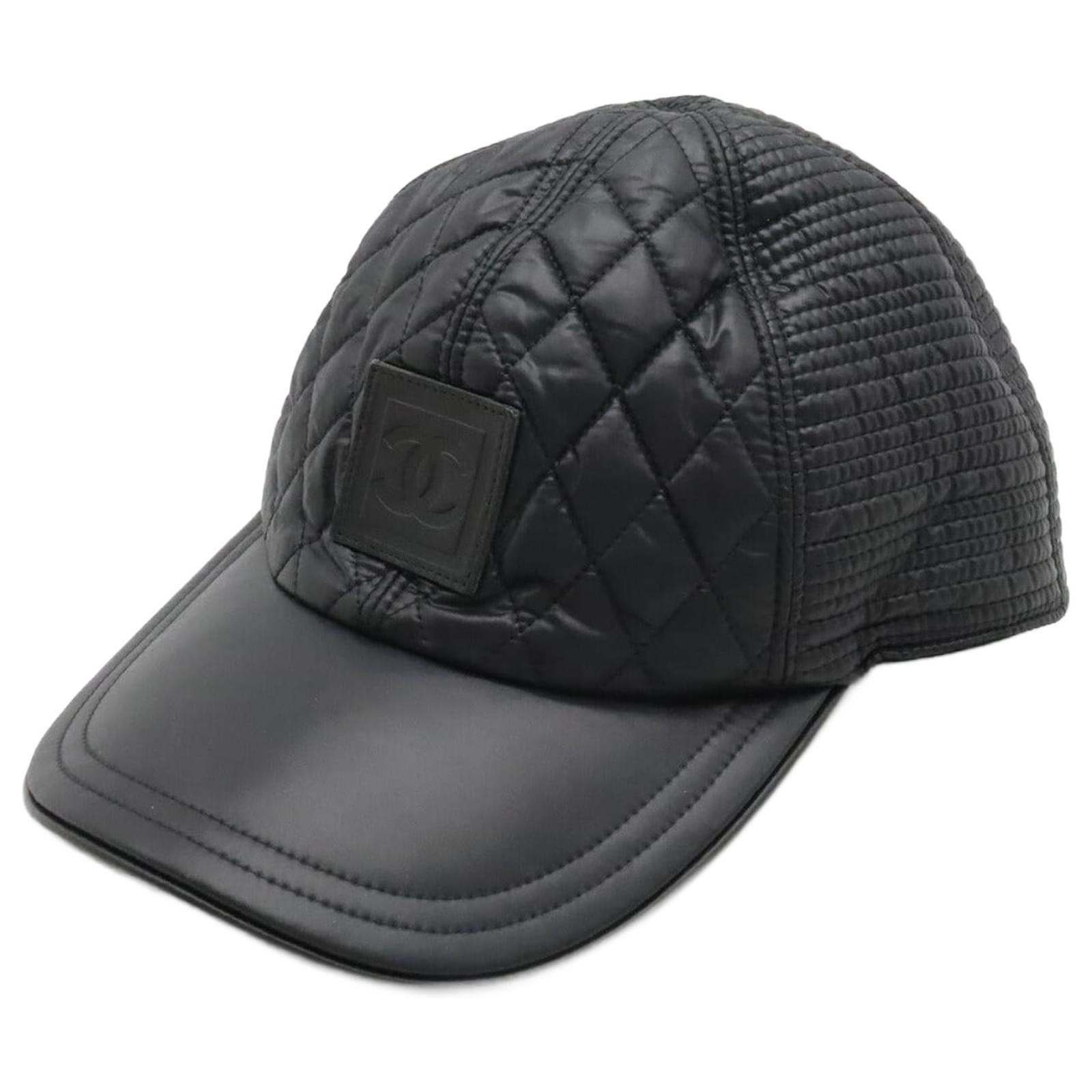 Chanel Nylon Quilted Cap Black Cloth ref.JC1825353 (Sold) - Joli