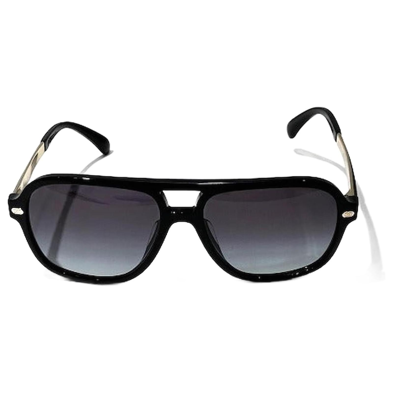 小物 CHANEL BIG Coco mark sunglasses Chanel Coco Mark Sunglasses Black Plastic ref.1825957 - Joli Closet