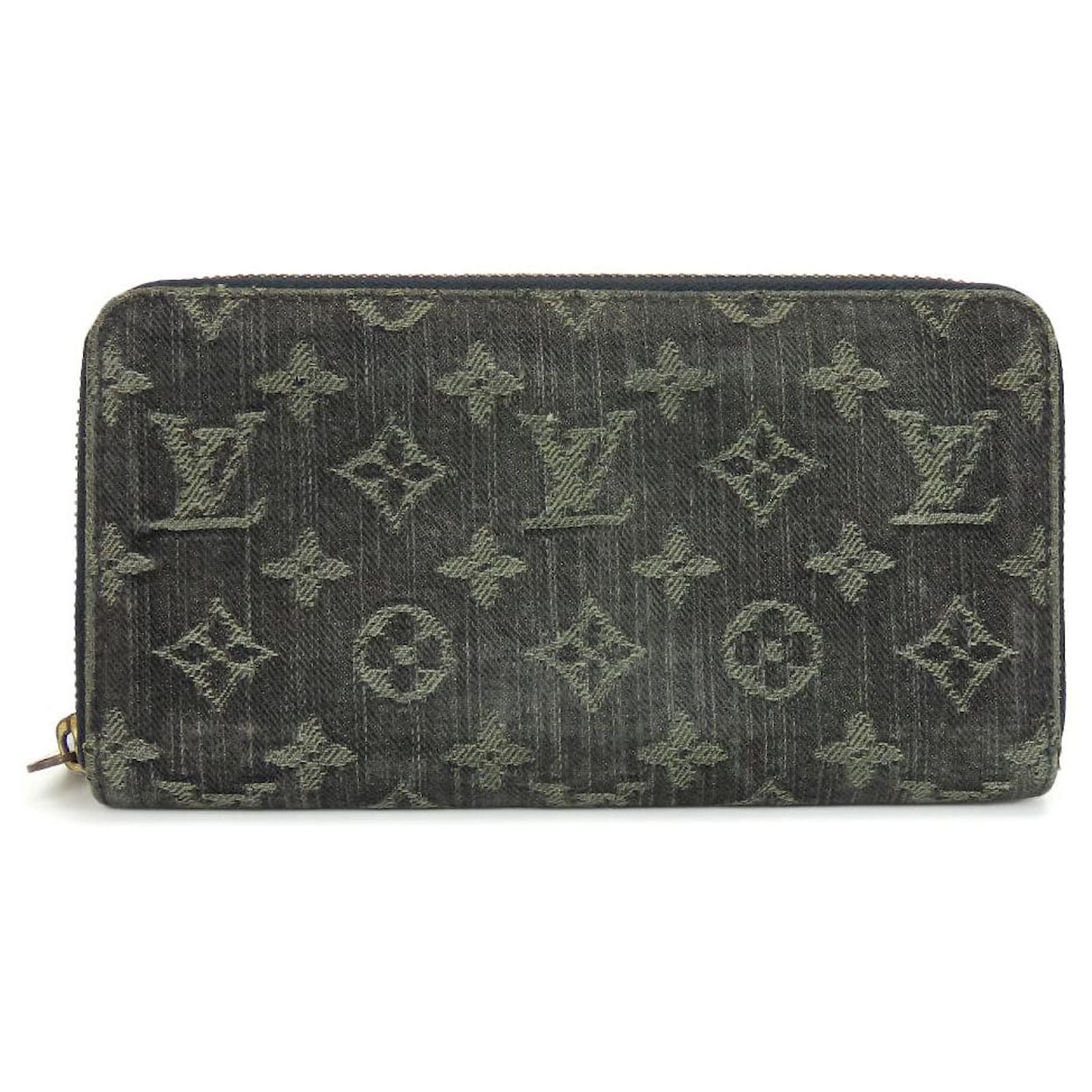 ■VUITTON■　zippy wallet denim noir Zippy Wallet Monogram Denim - Women - Small Leather Goods