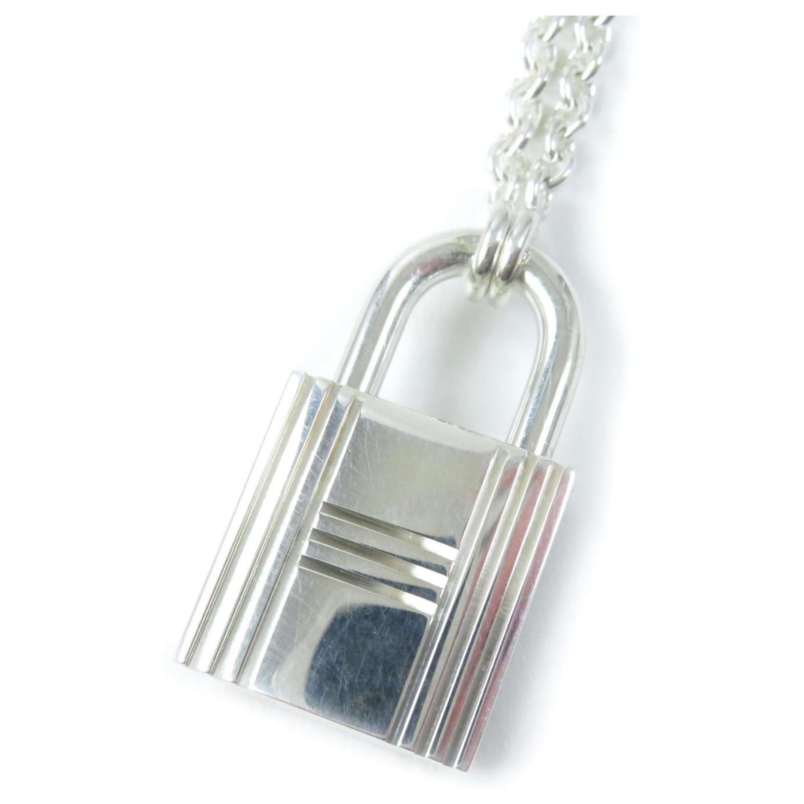 HERMES ネックレス Ag925 シルバー エルメス アミュレット Cadenas AG-925 シルバー (HERMES/ネックレス