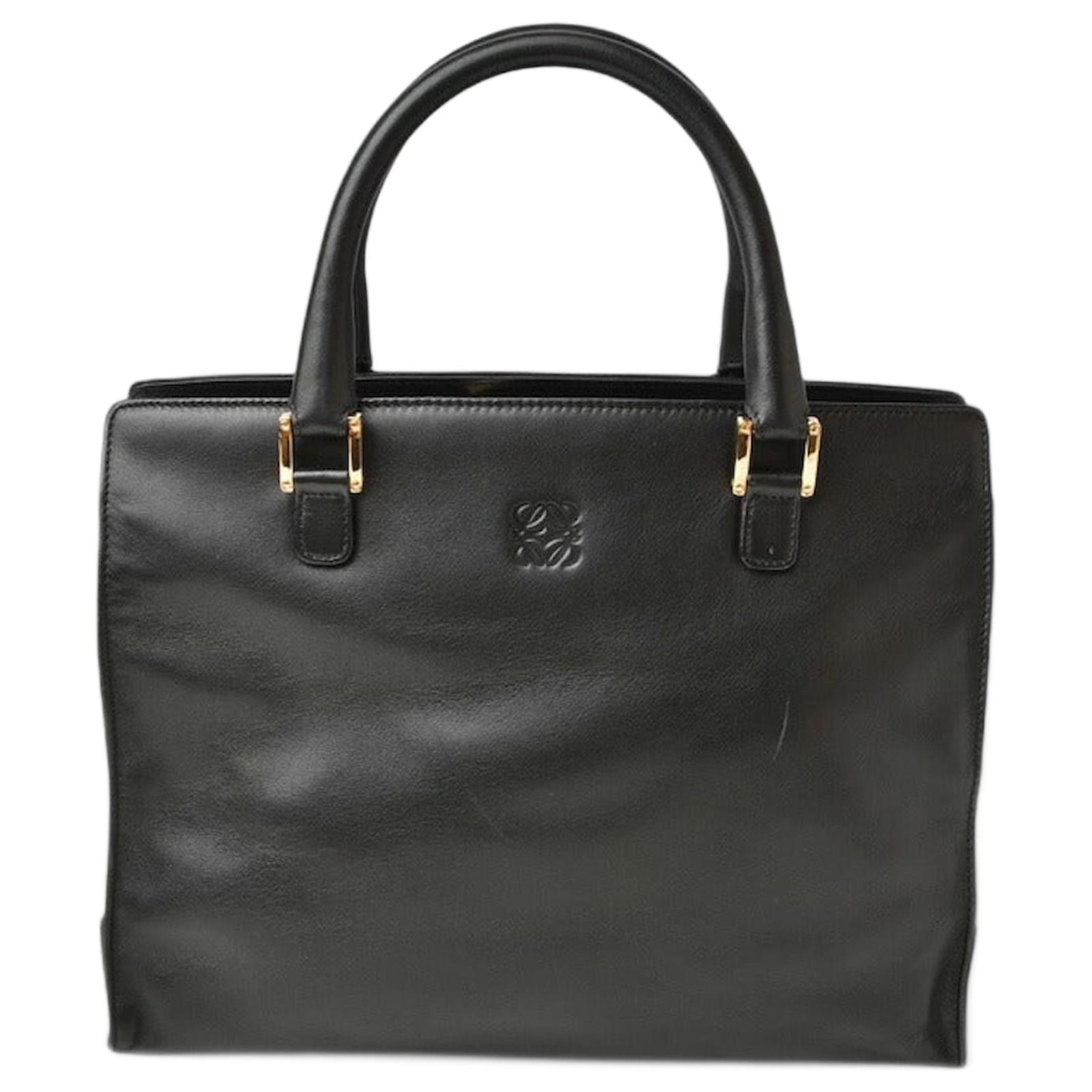 Loewe Vintage Lammleder Tote Bag Schwarz Joli Closet