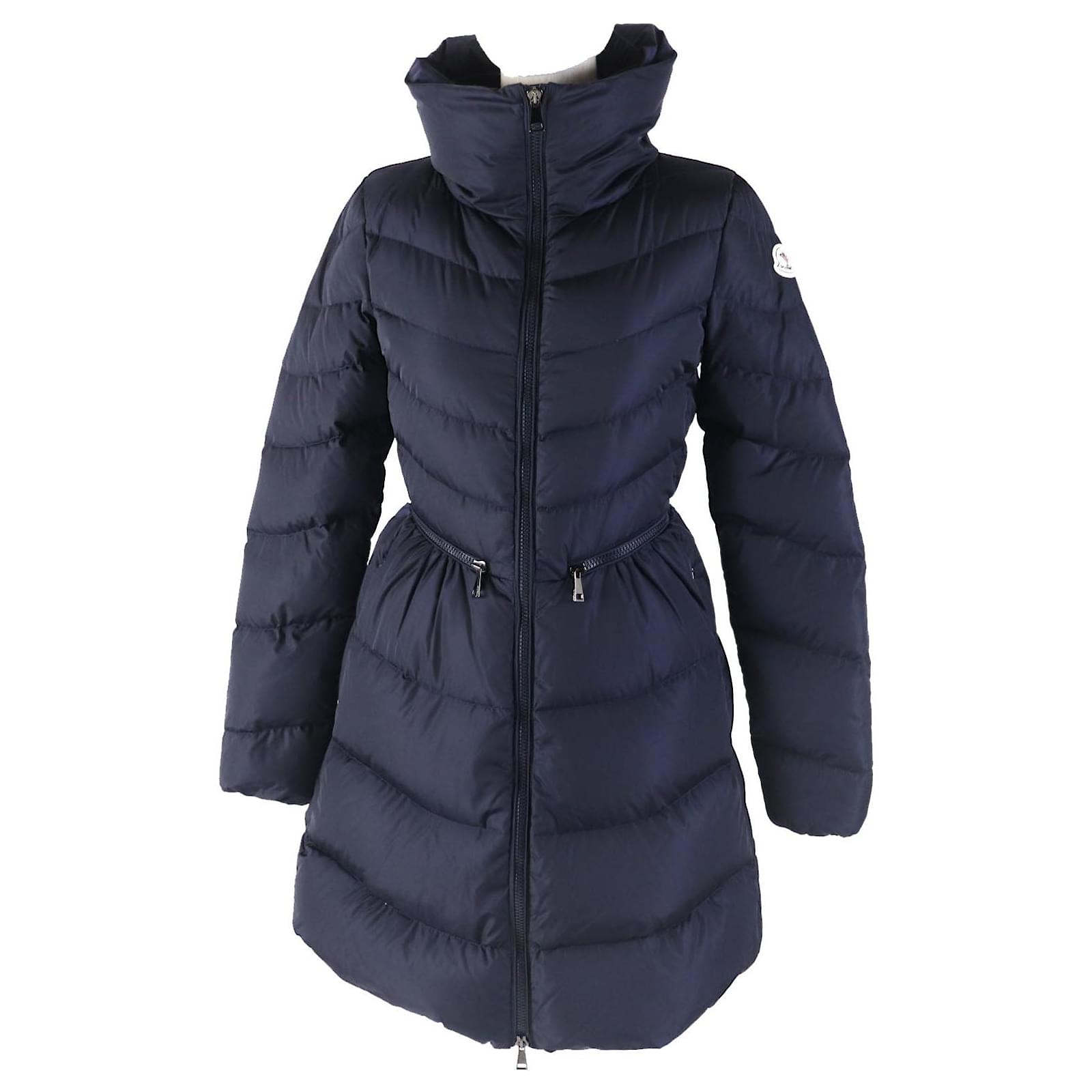 Mirielon Down Coat Moncler MIRIELON Nylon Down Coat Navy Women