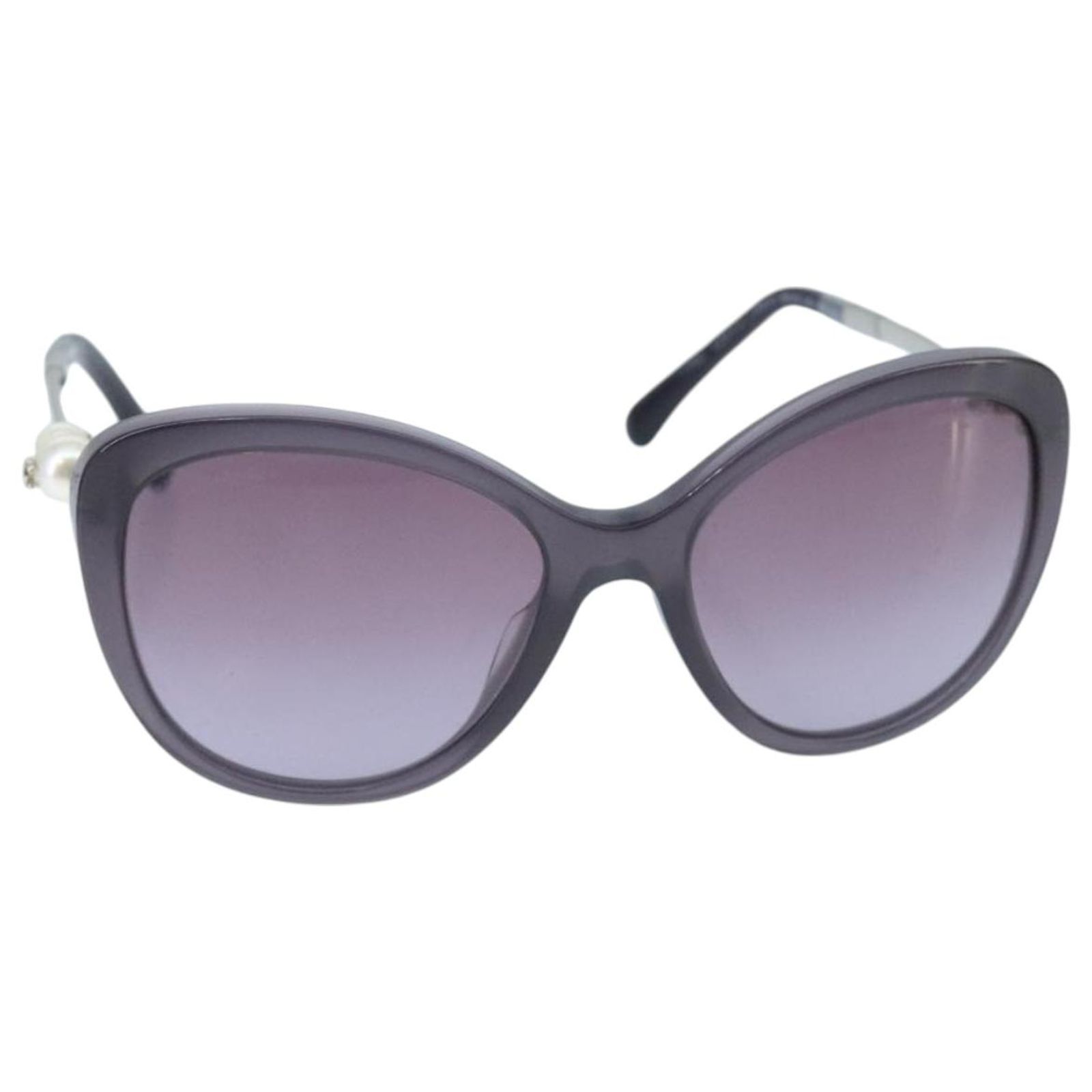 CHANEL Sunglasses Plastic Purple CC Auth Chanel CC Sunglasses 6033 Purple 1324601 – FASHIONPHILE main image 2