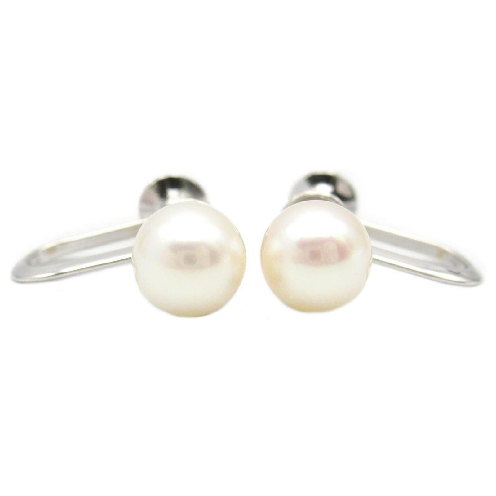 Mikimoto Akoya Pearl K18WG Earrings White ref.1831955 - Joli Closet