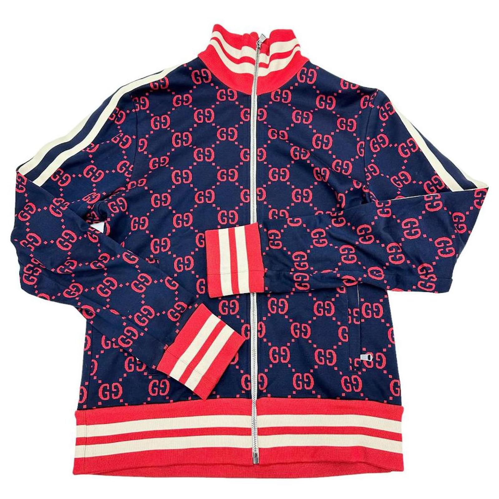 Gucci GG Track Jacket Navy/Red Men ref.1832672 - Joli Closet