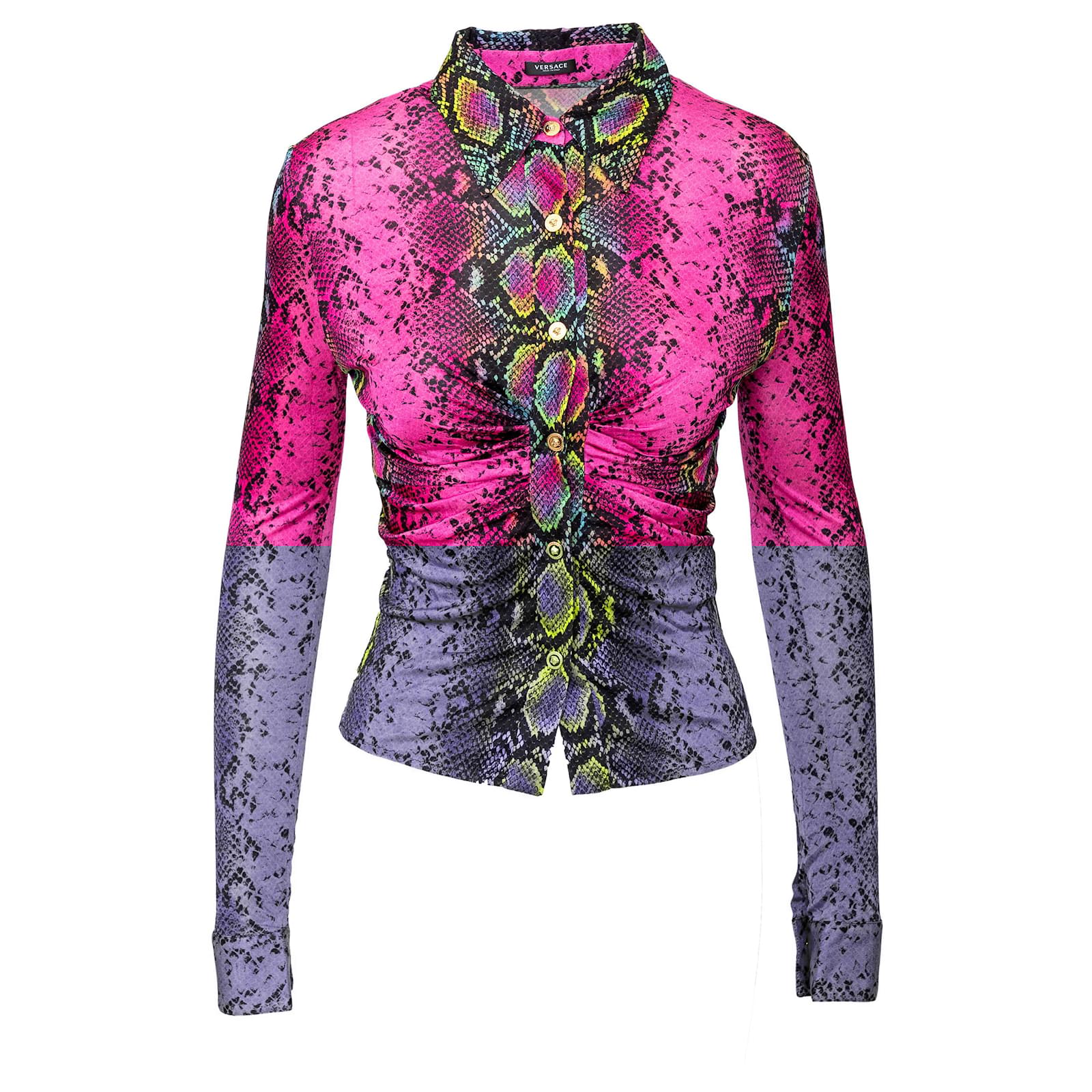 pink snake skin shirt