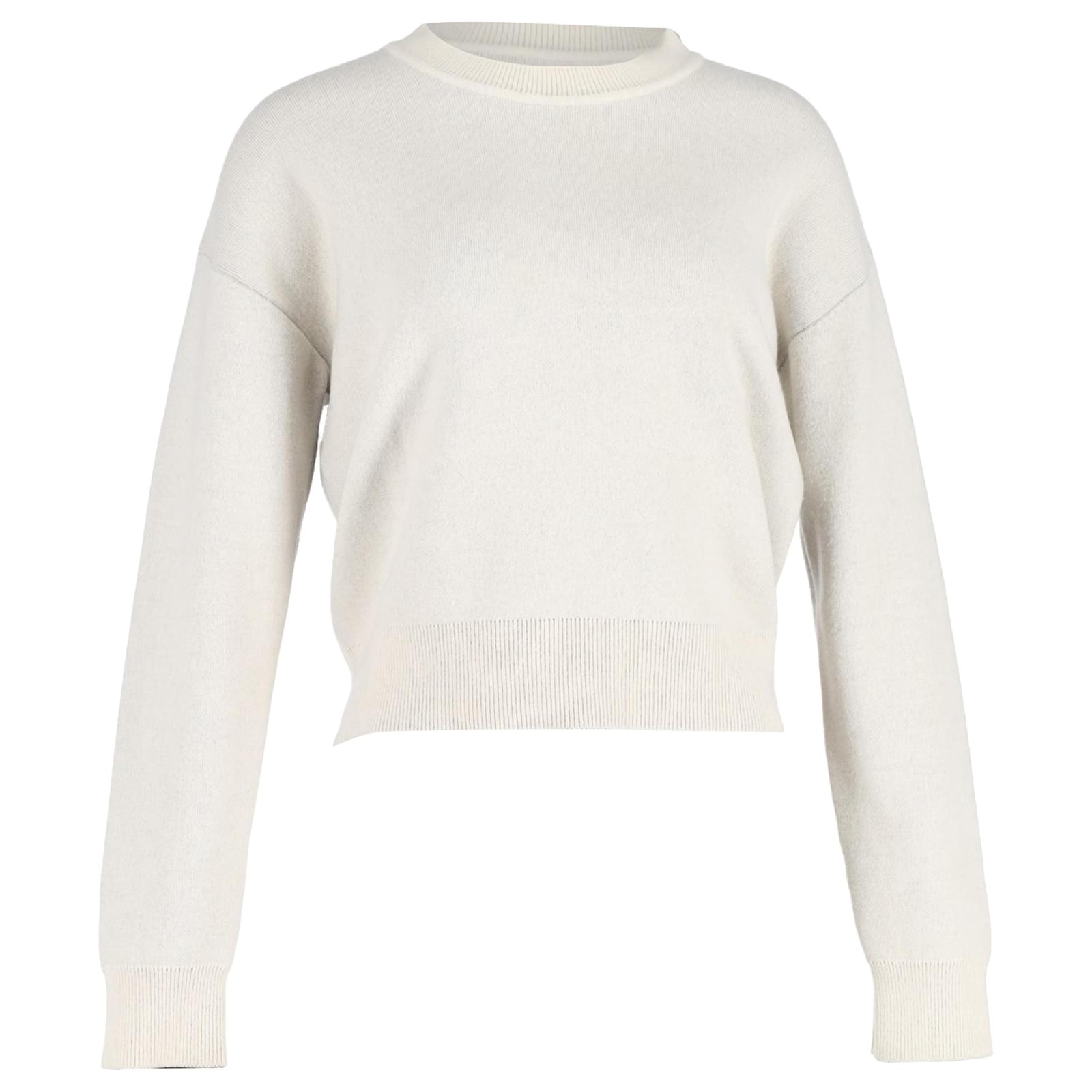 Christian Dior J'Adior 8 Crewneck Sweater in Cream Cashmere