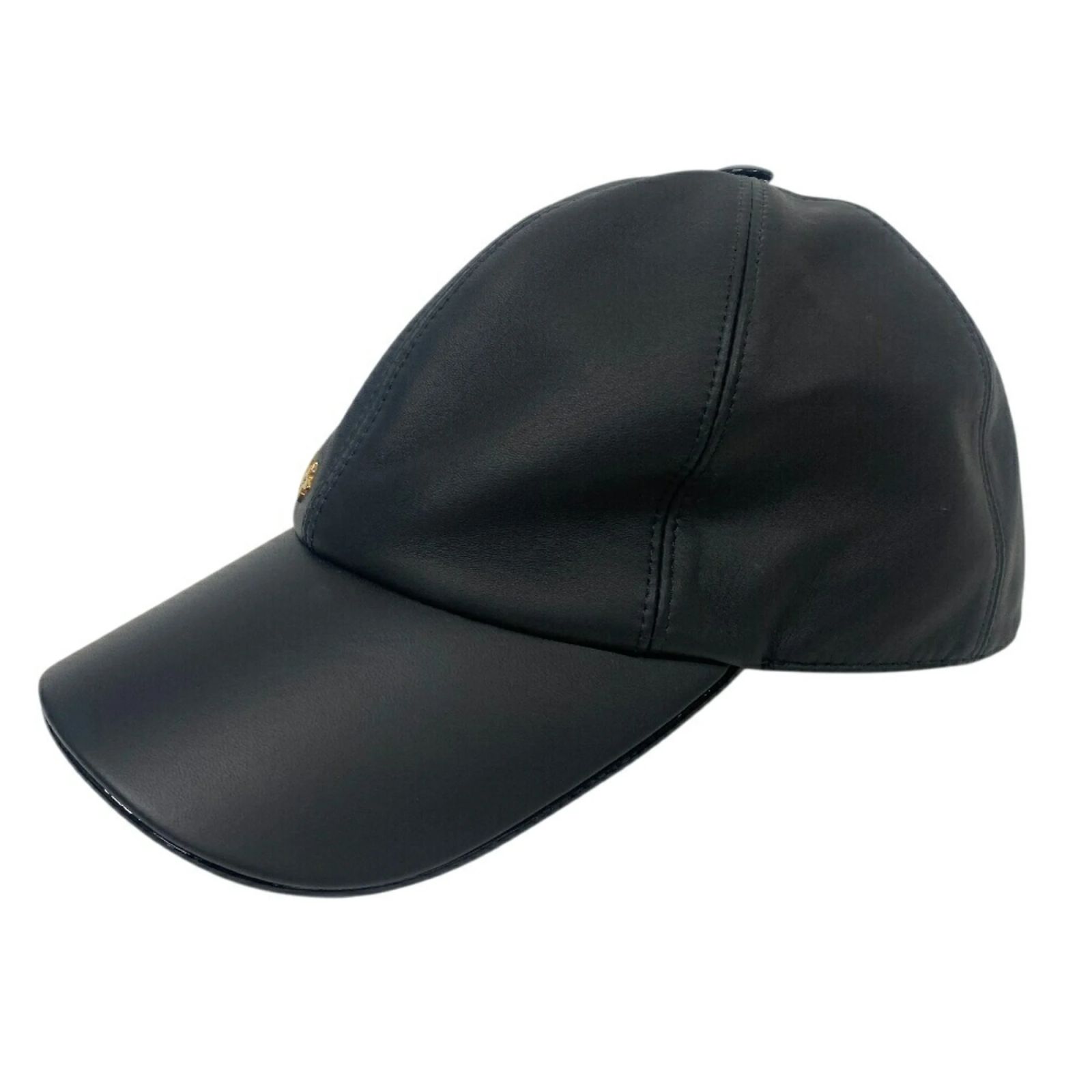 Louis Vuitton M77306 Cruiser Cap Black Golden Leather ref 
