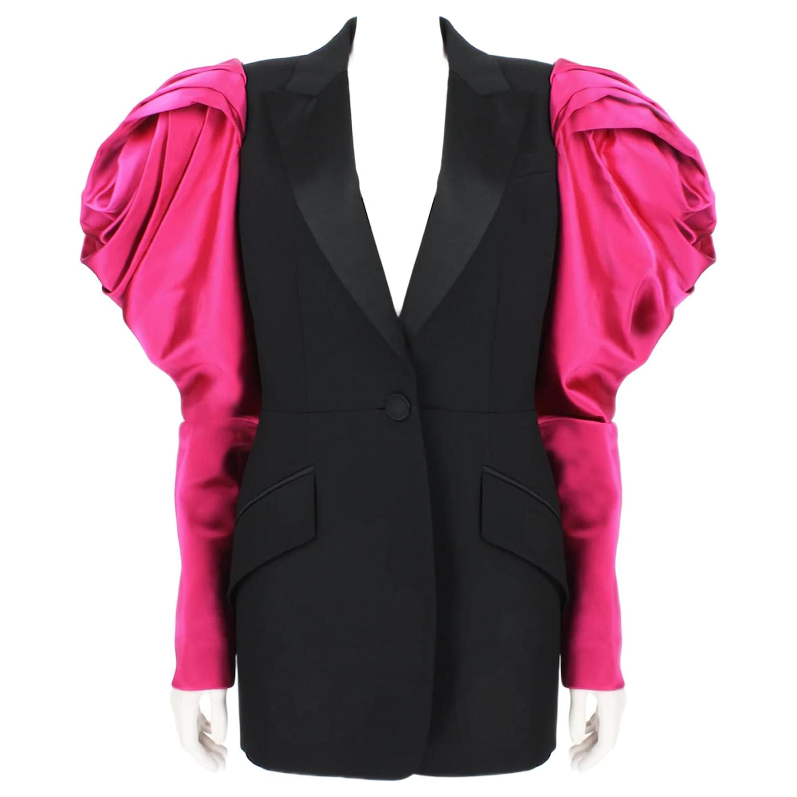 Alexander McQueen Runway Collection Rose Sleeve Jacket Black Alexander McQueen Runway Collection Rose Sleeve Jacket Black