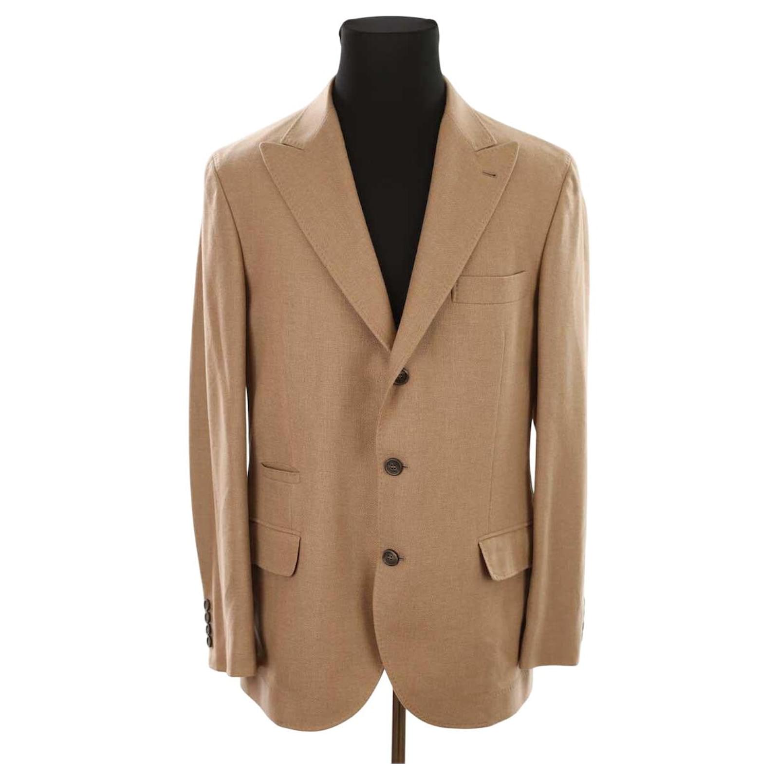 Brunello Cucinelli Cashmere jacket Brown ref.1842719 - Joli