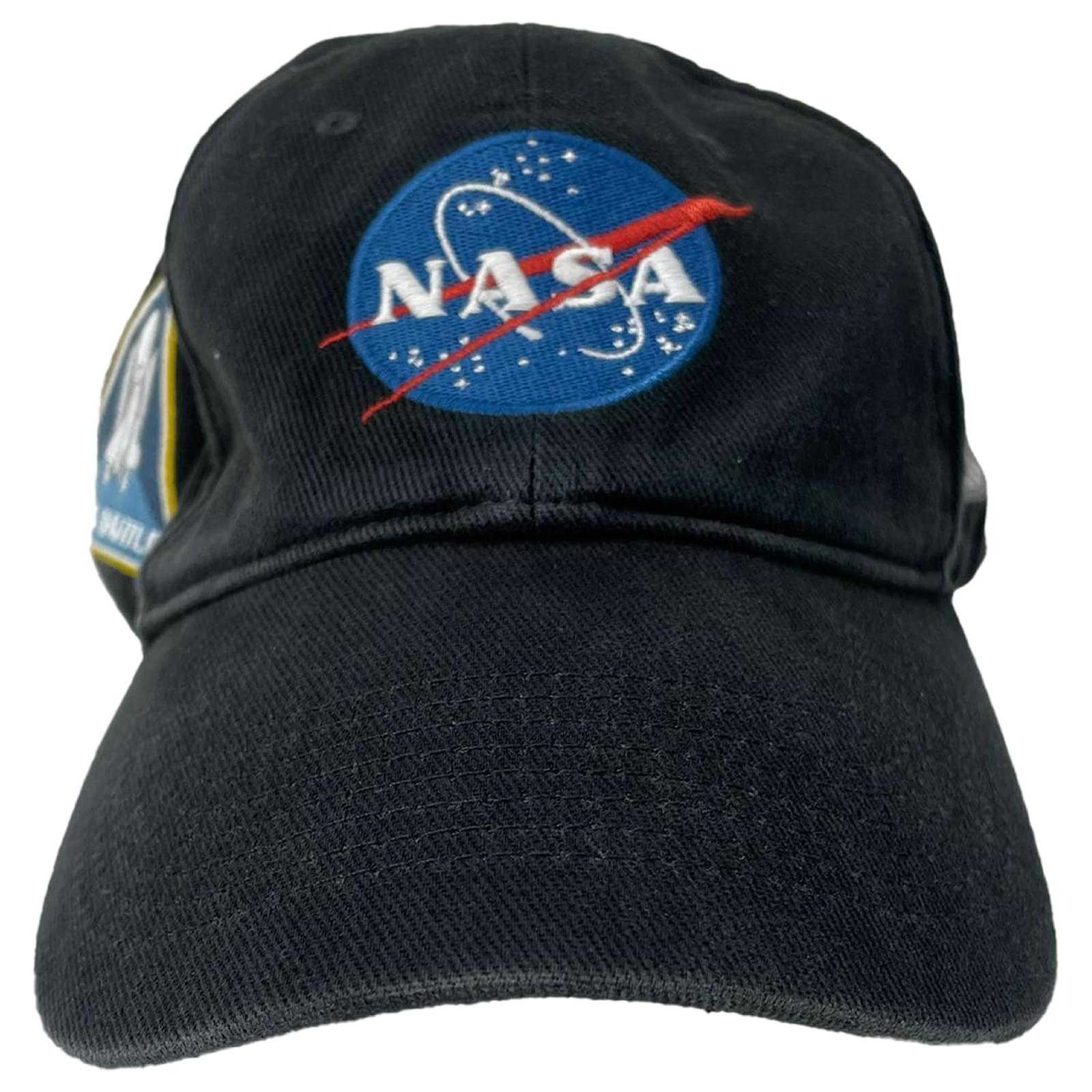 Everyday Balenciaga x NASA Baseball Cap in Black Cotton ref