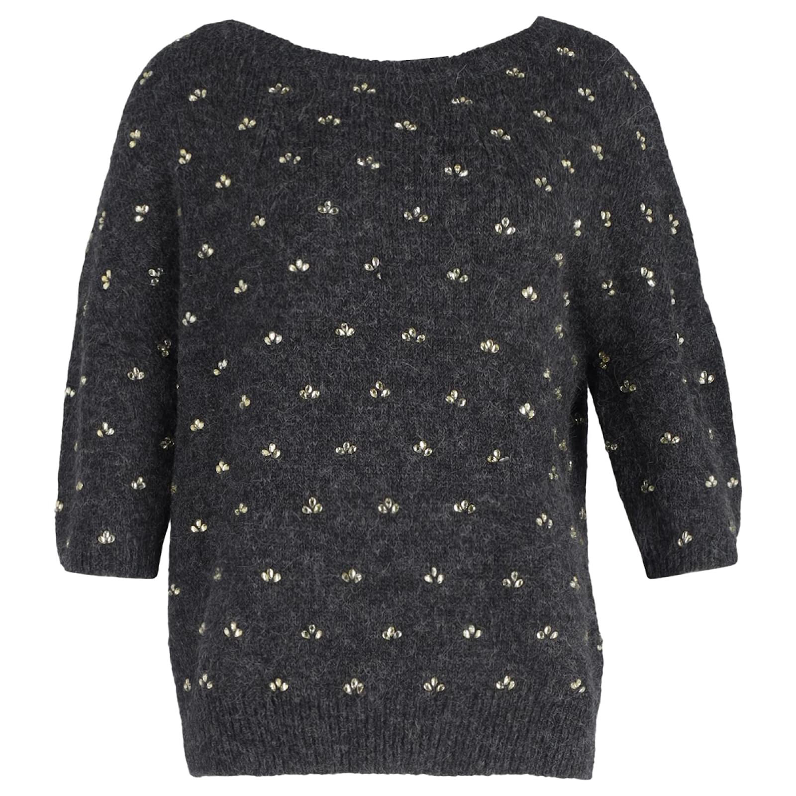 DRIES VAN NOTEN ボタニカル柄ヘンリーネックT BLK/M Dries Van Noten Bead-Embellished Cotton Poplin Shirt | Liberty