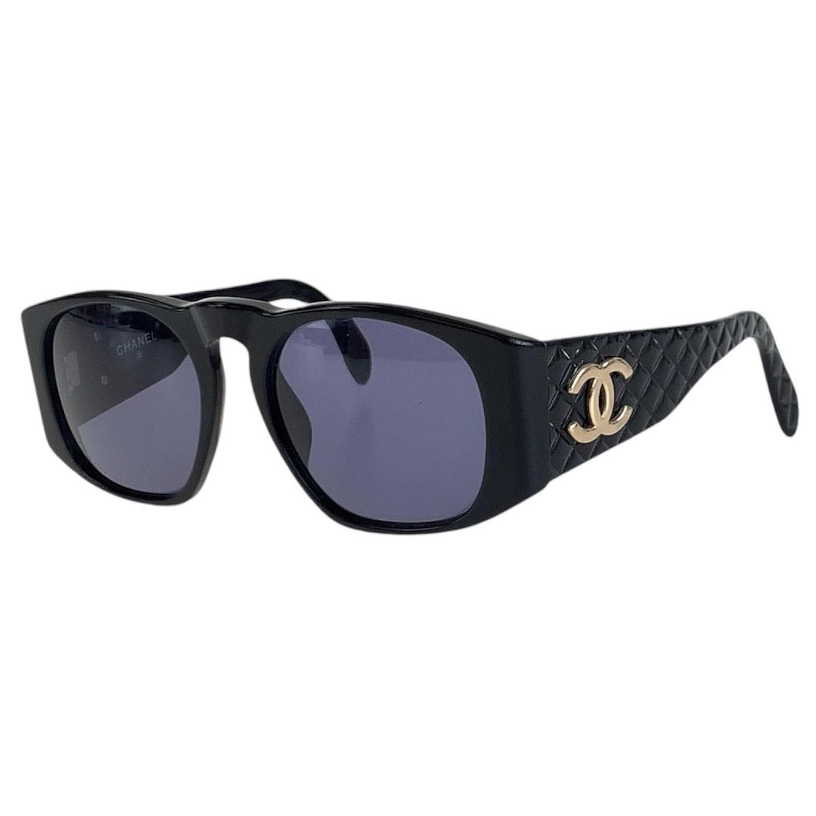 Chanel Vintage Matelasse Coco Mark Sunglasses Plastic ref