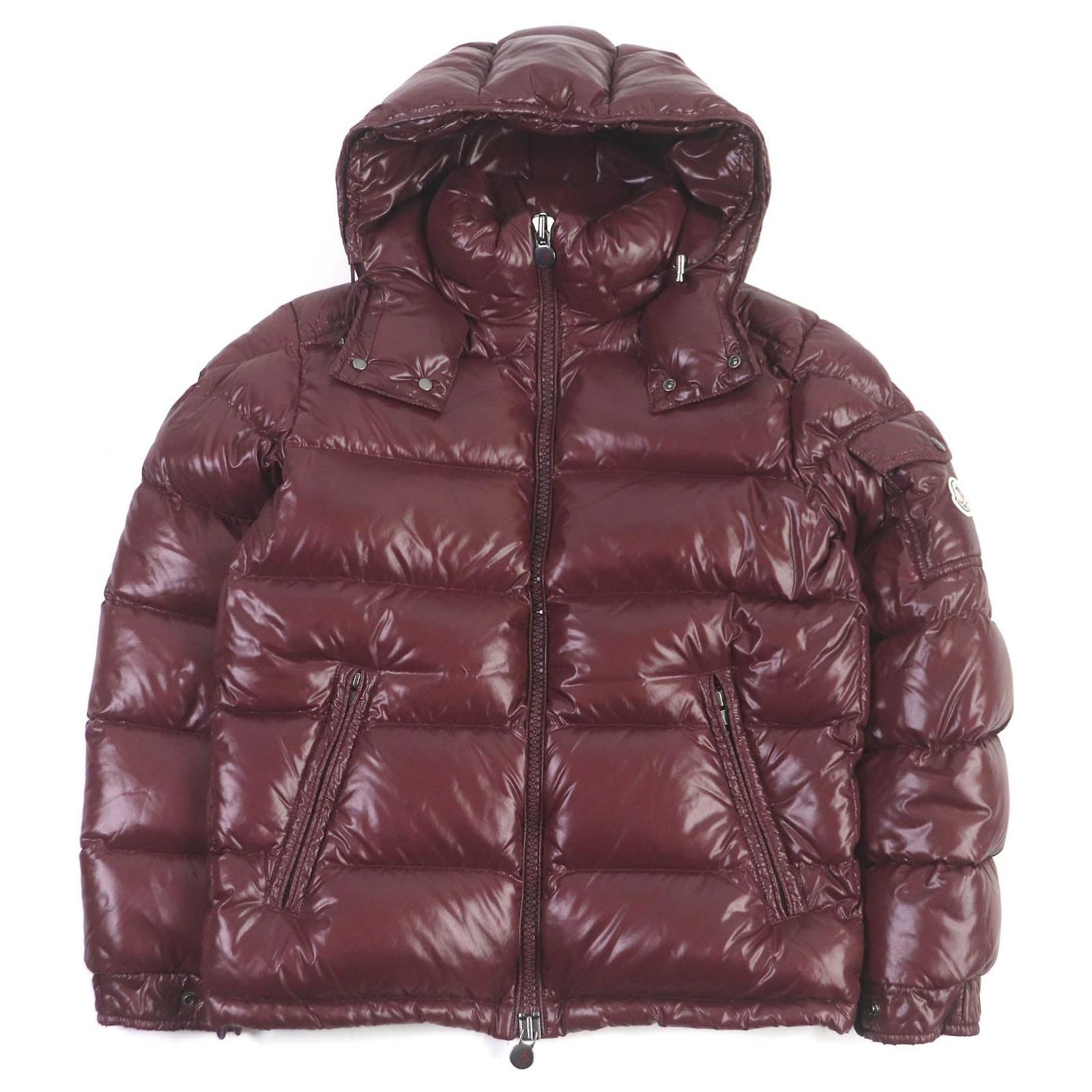 Burgundy Moncler Maya Matte Short Down Jacket - Short Down Jackets 