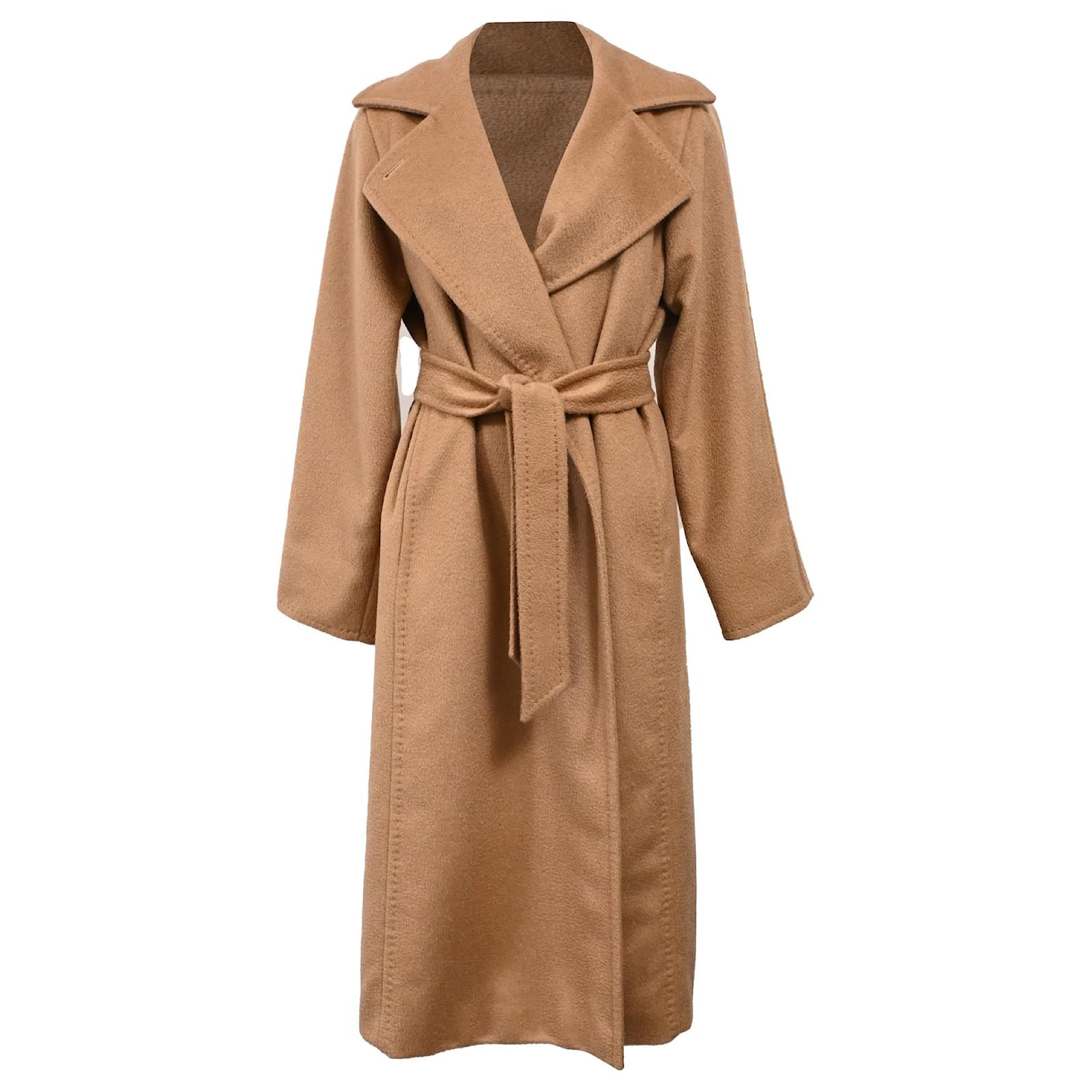 Lana Vergine Max Mara Cappotto Cammello Vestaglia Max Mara Studio