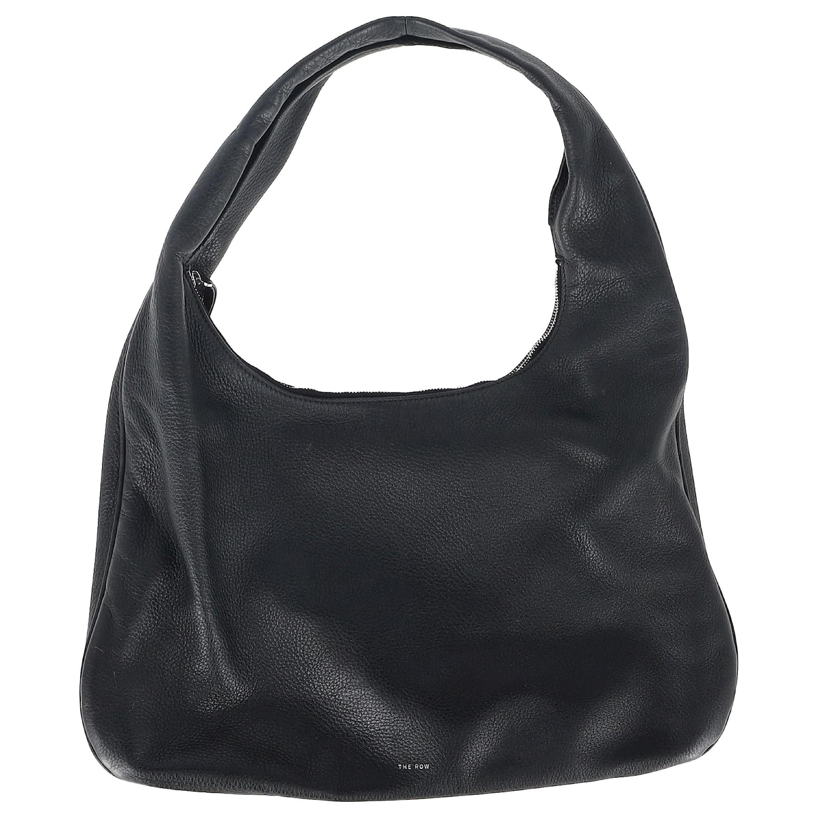 The Row Small Everyday Shoulder Bag in Black Calfskin The Row Small Everyday Shoulder Bag in Black Calfskin