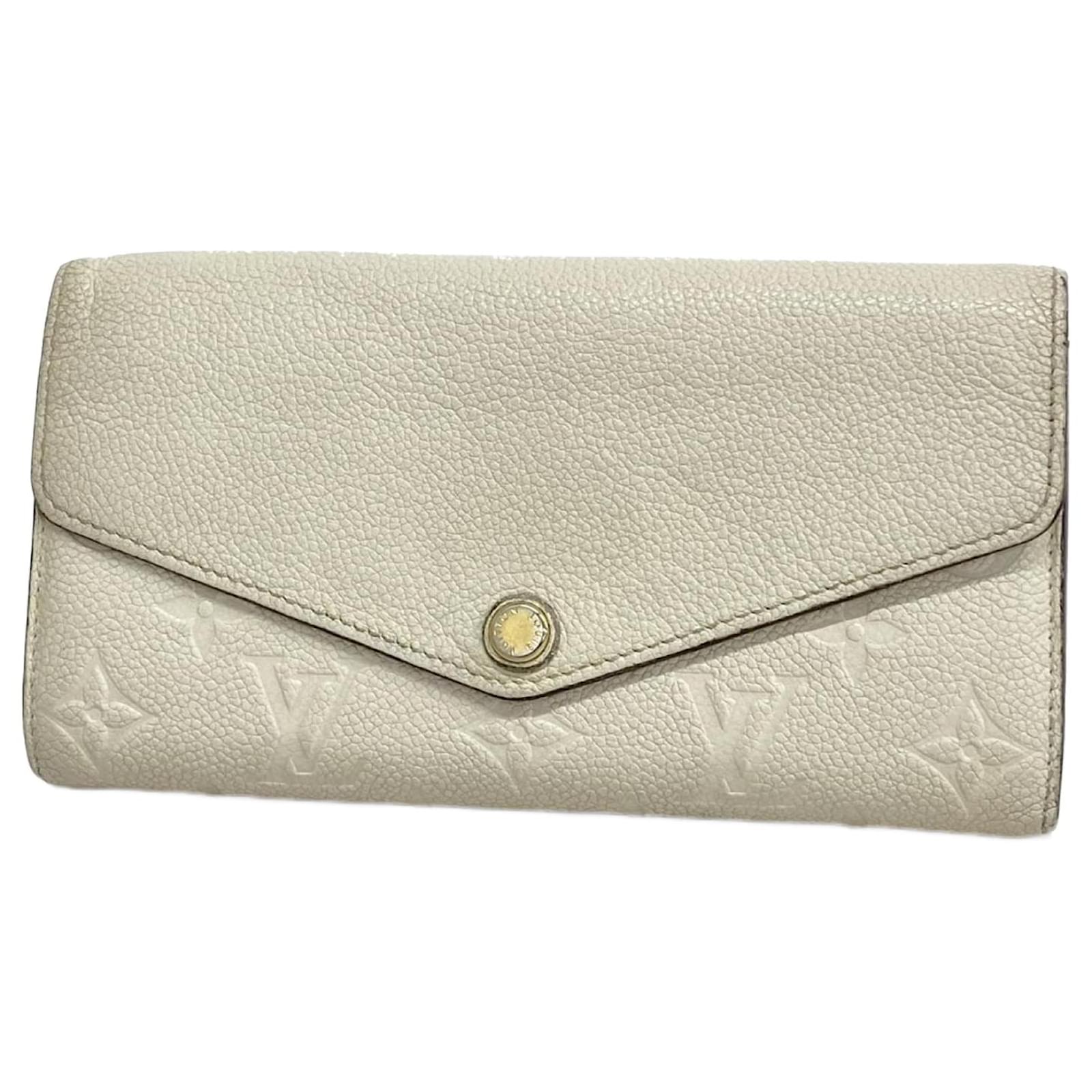 Sarah Louis Vuitton Long Wallet in LV Off White Eggshell ref